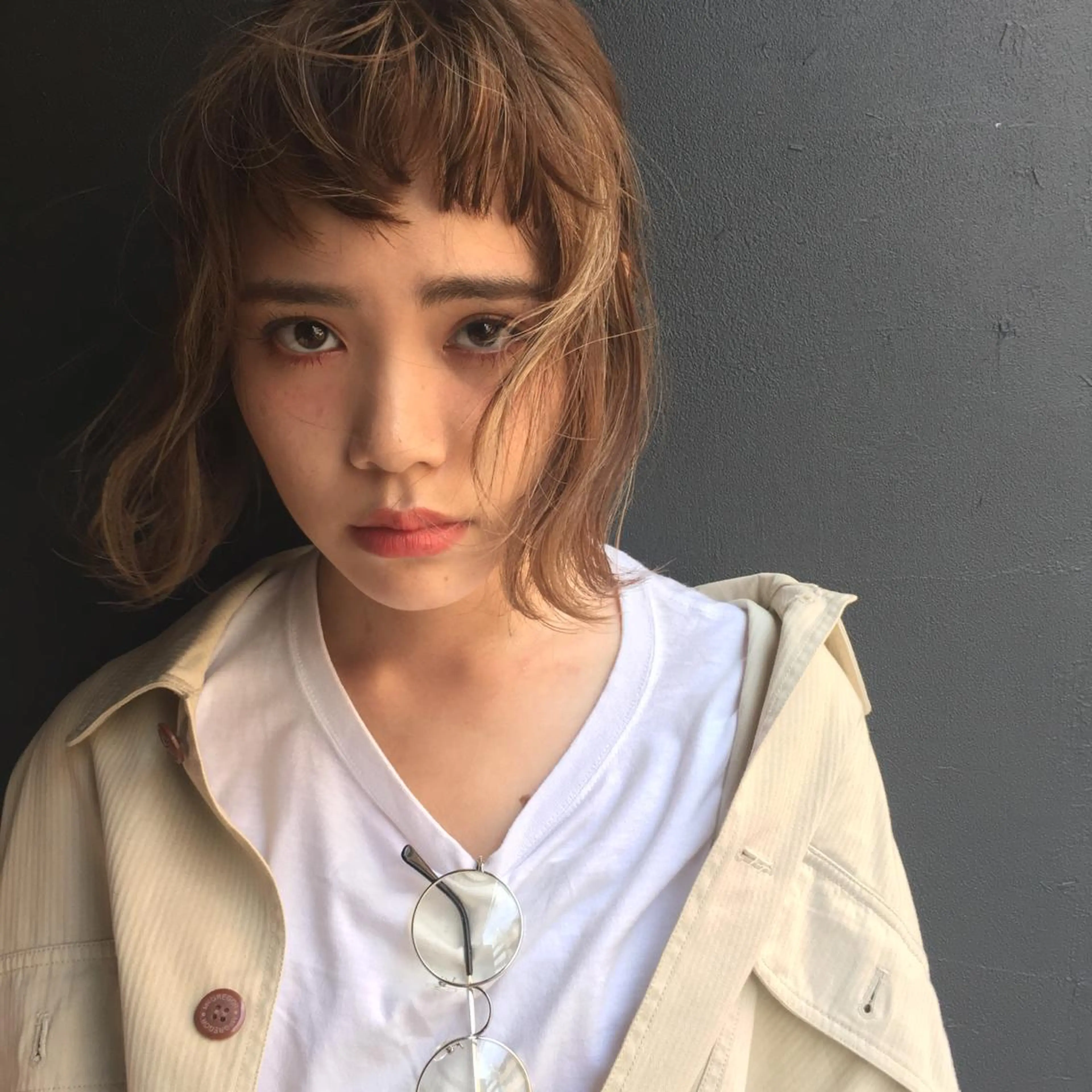 ショート ミディアム セミロング ロング カラー ヘアアレンジ アッシュ ミルクティーアッシュ 外国人風カラー レイヤーカット BLend 渋谷のヘアスタイル