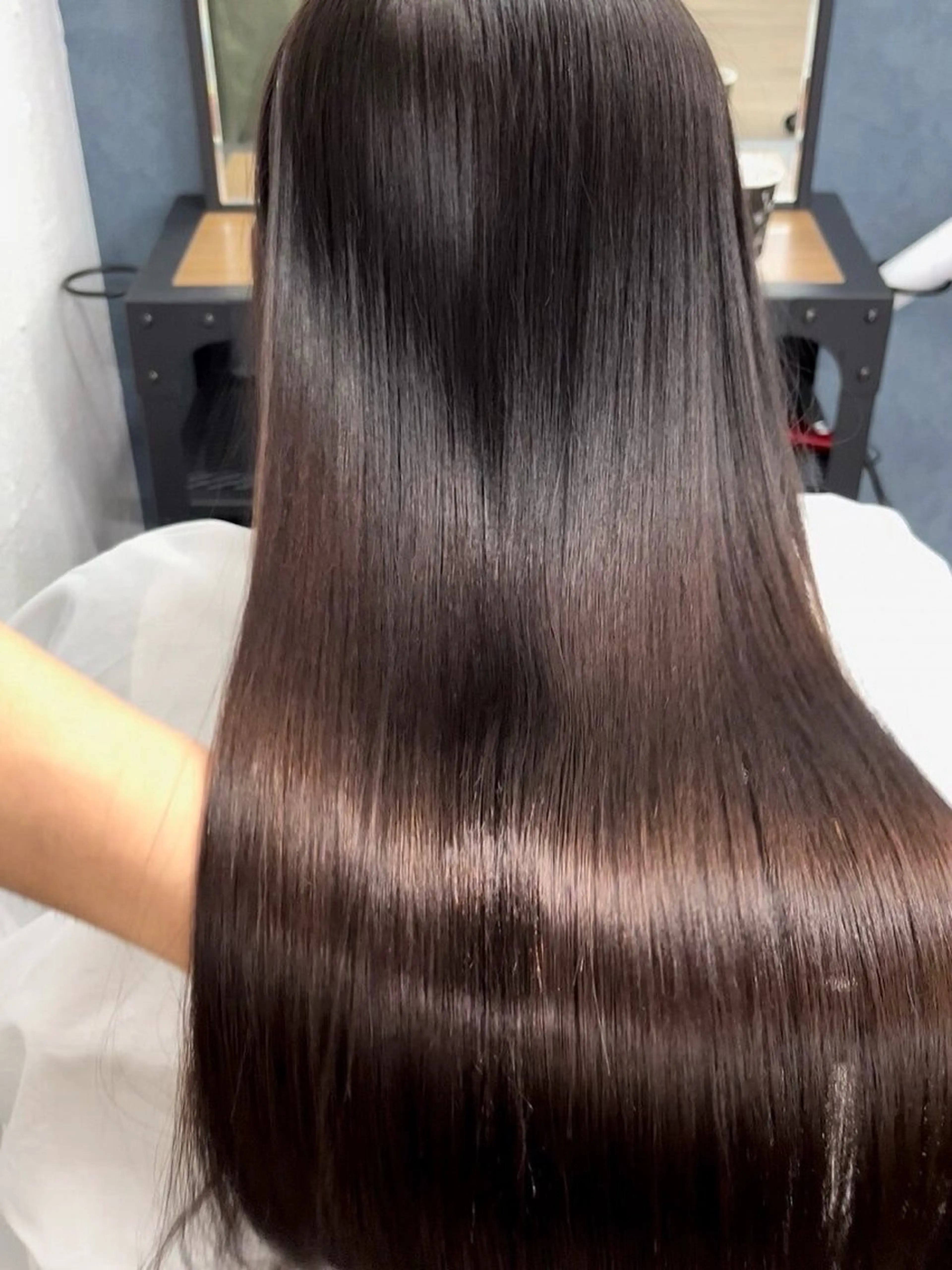 ロング ショートボブ ボブ ハイライト レイヤーカット 縮毛矯正 カット 縮毛矯正 トリートメント SUZU/岡山/矯正 ブリーチ/レイヤーのヘアスタイル