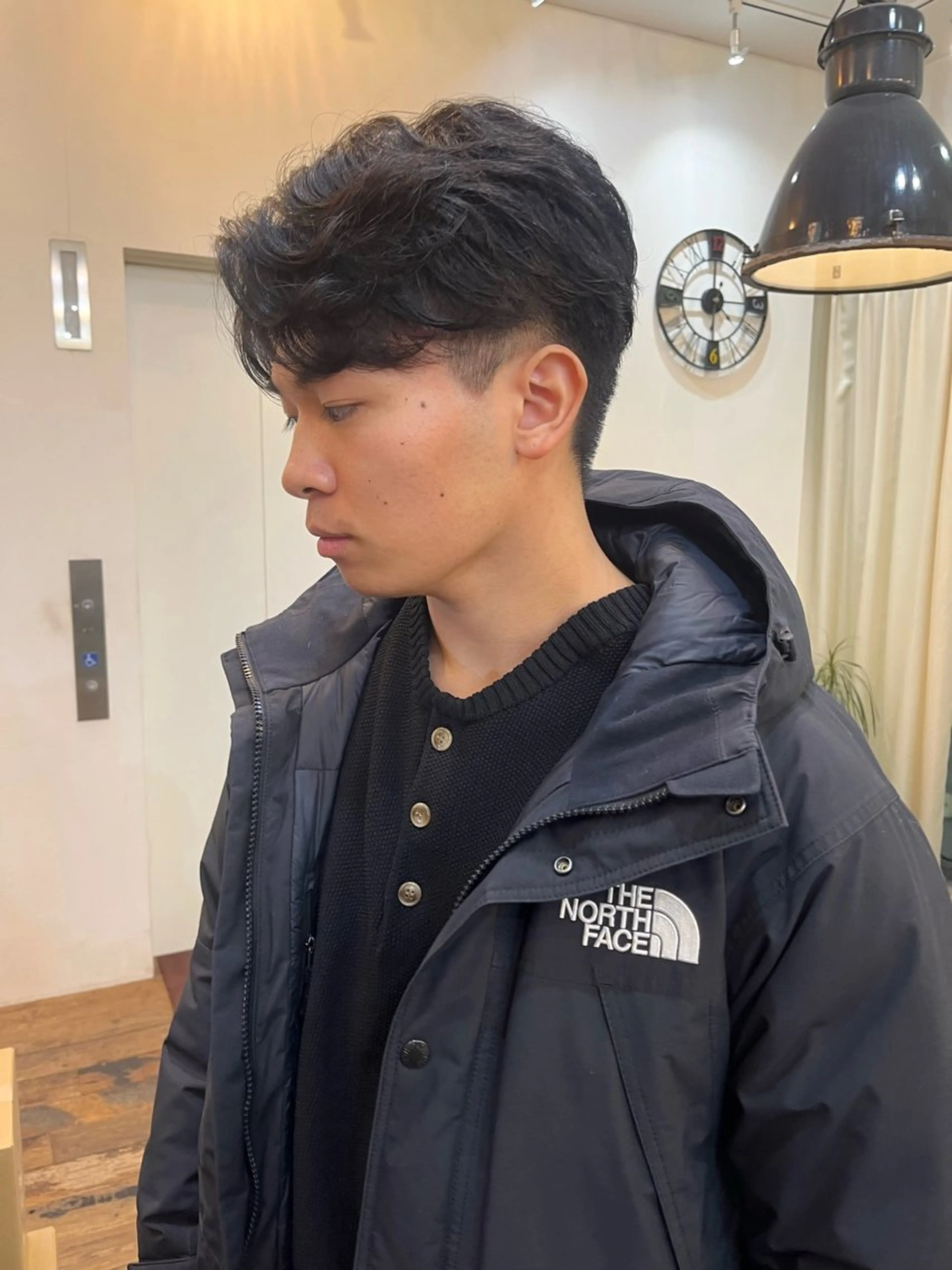 メンズ センターパート メンズパーマ Belle 並木通り店所属・rena/ パーマ/カラーのヘアスタイル