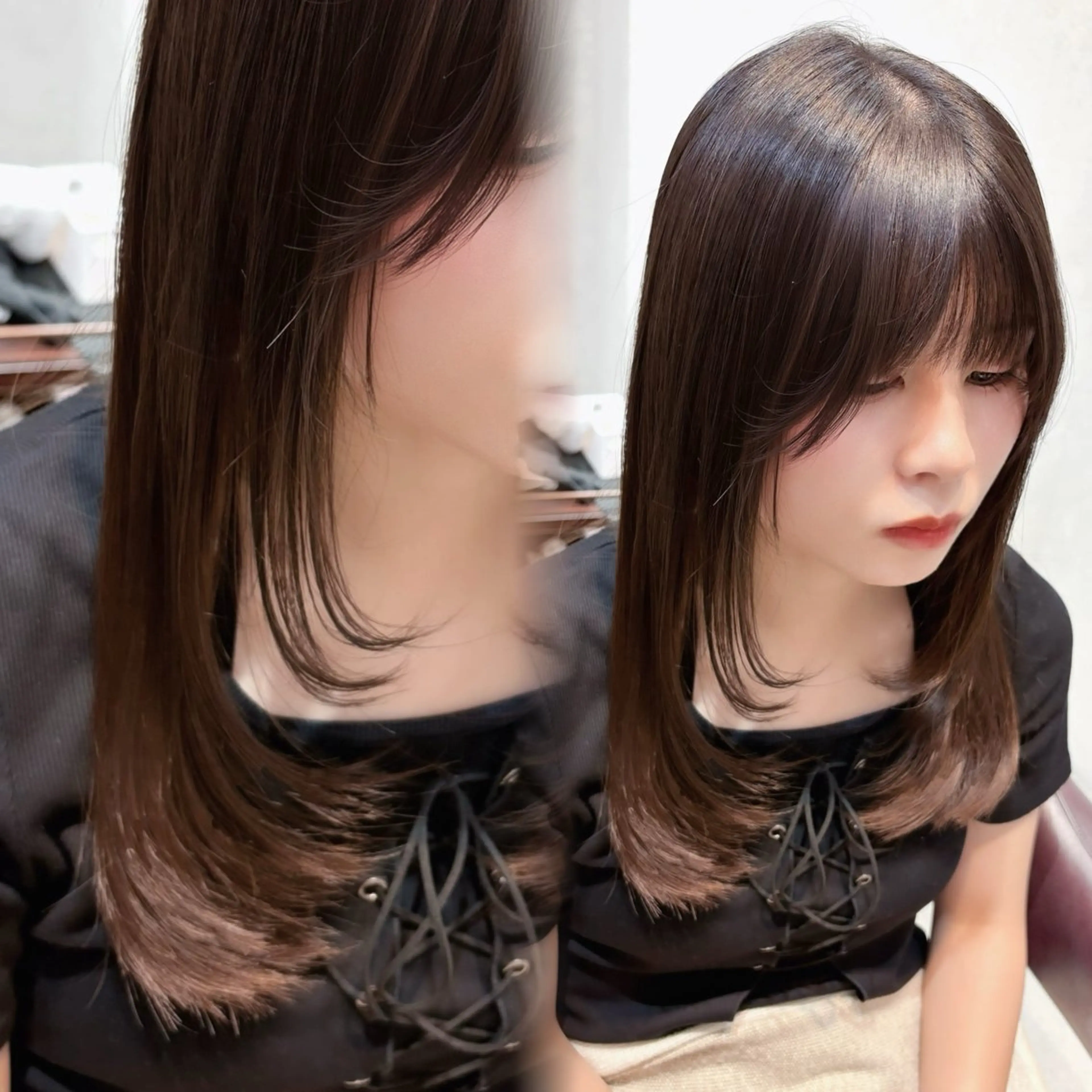 ロング カット 透明感/チョコカラー 💍TAMA💍のヘアスタイル