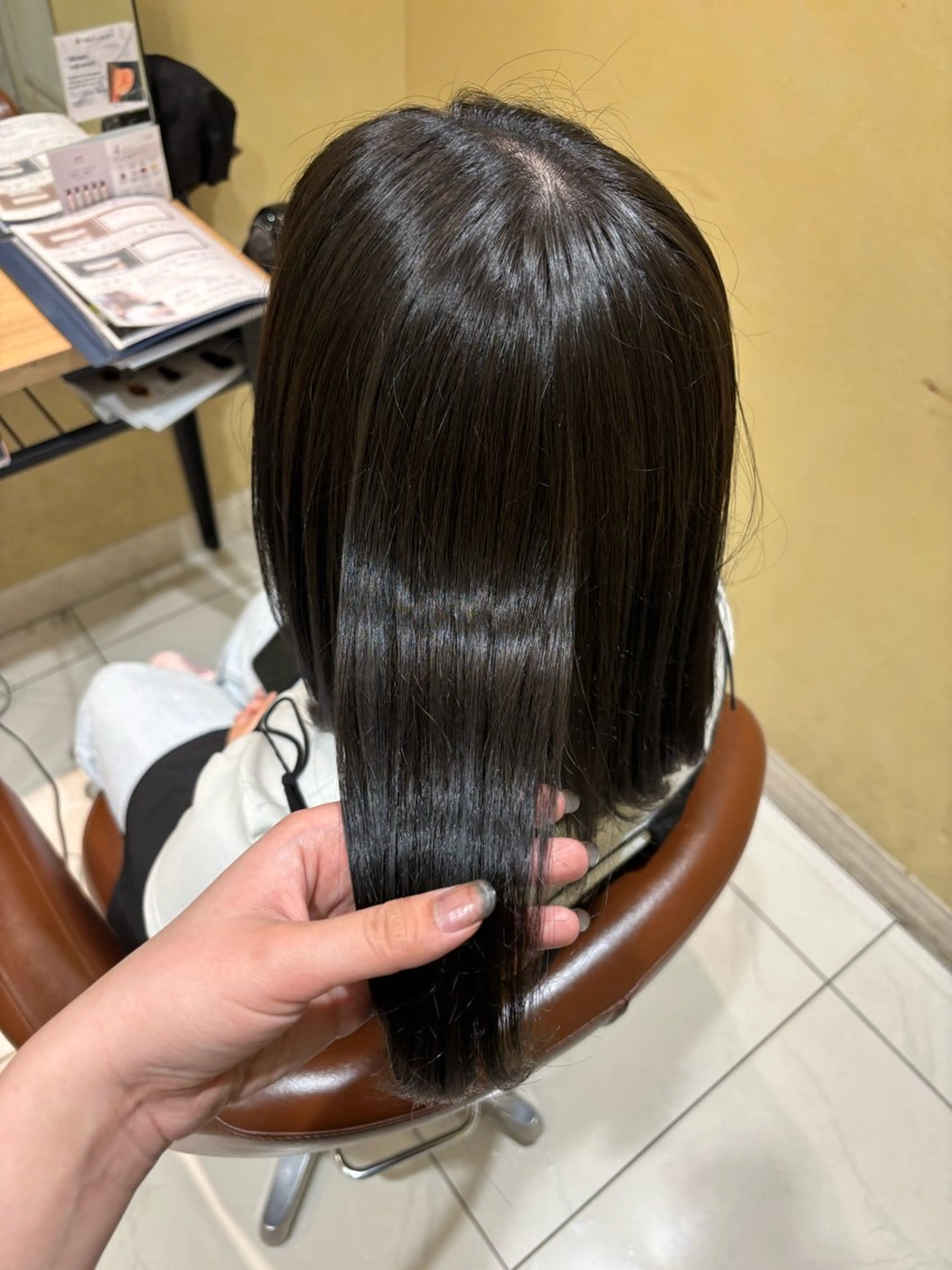 セミロング カラー カット ヘアカラー トリートメント 髪質改善韓国レイヤー /カラー/miyuのヘアスタイル