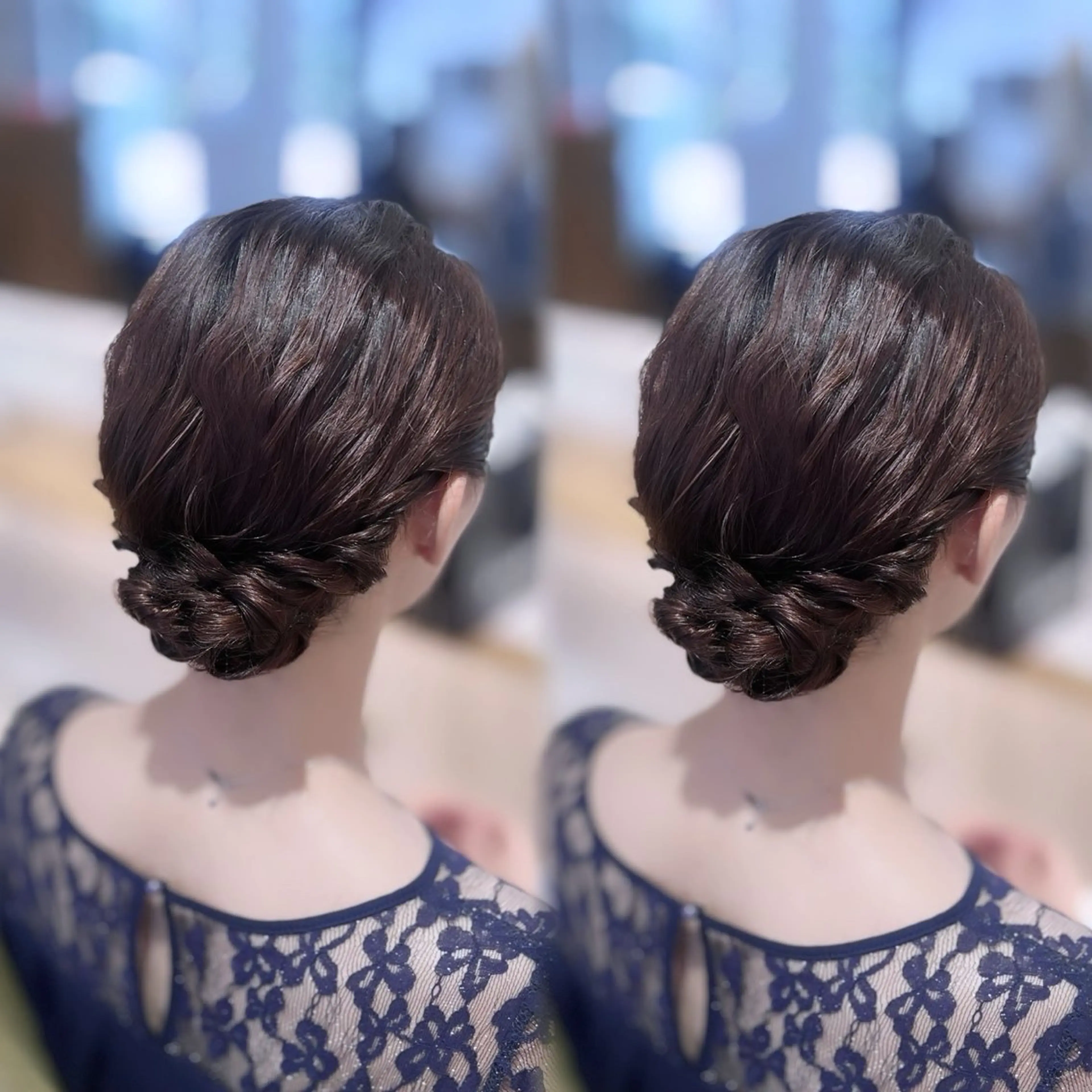 ミディアム ヘアアレンジ ヘアセット yume lovisのヘアスタイル
