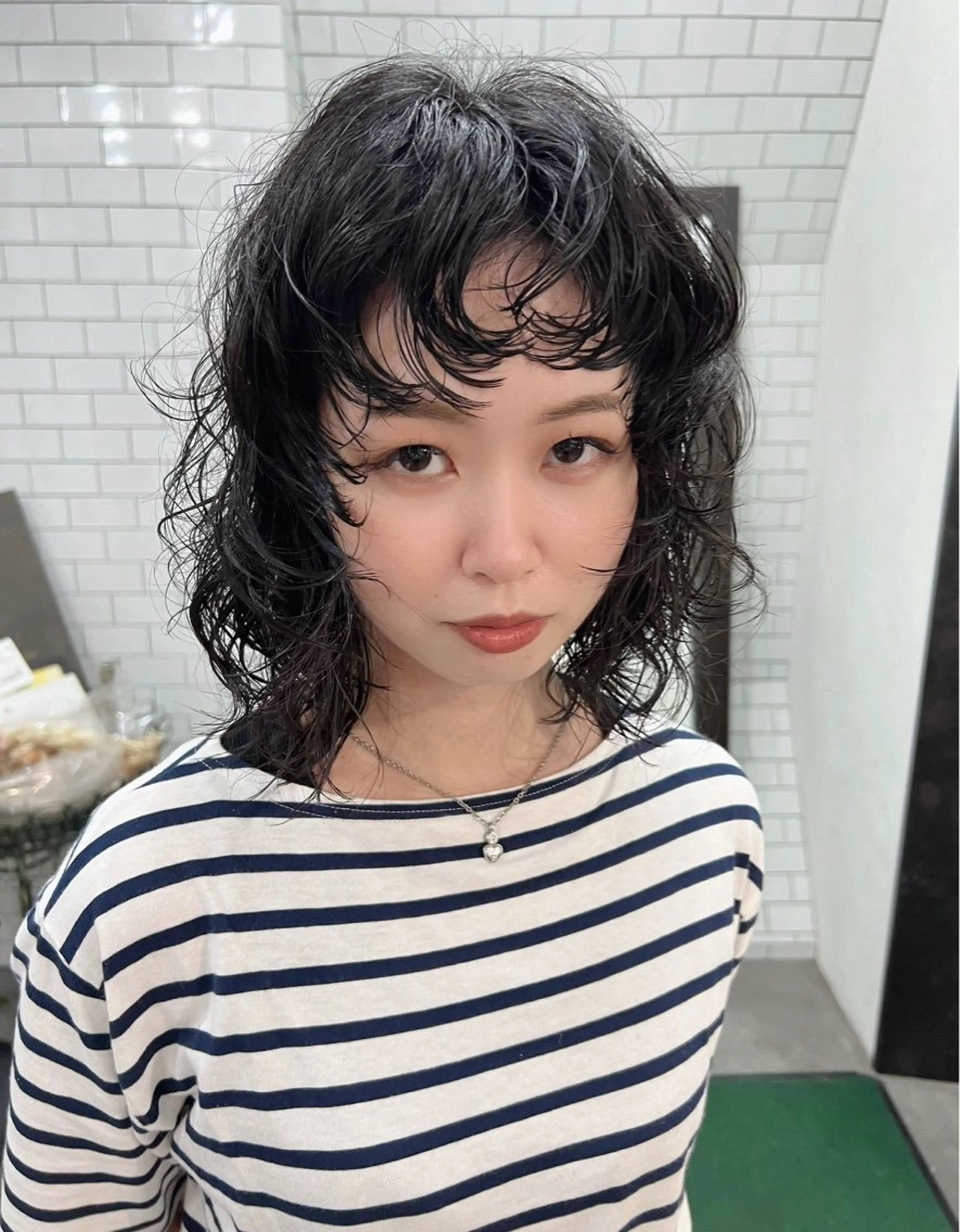 ショート カット パーマ 紙屋町ショート /ボブ　パーマ河内蓮のヘアスタイル
