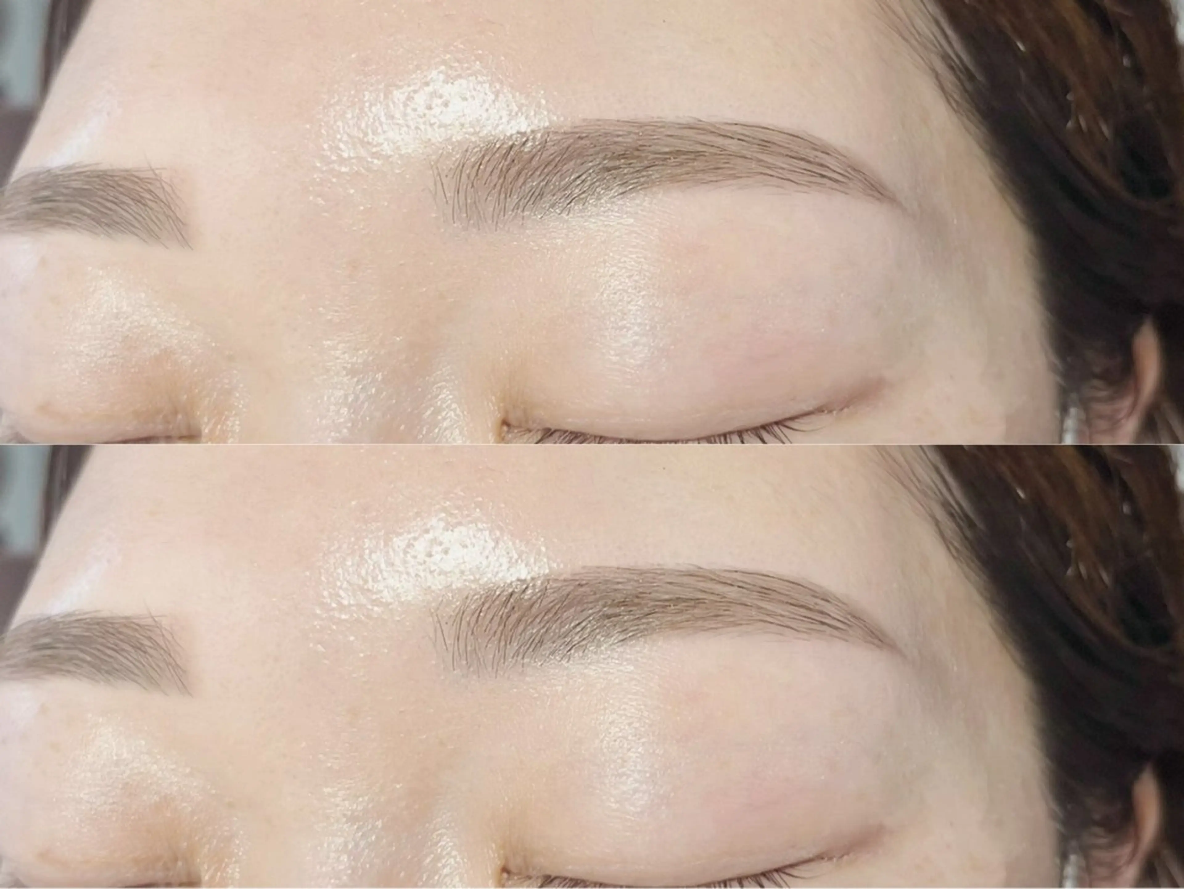 アイブロウ ワックス脱毛 眉カット 那須 菜々子のマツエク・マツパデザイン