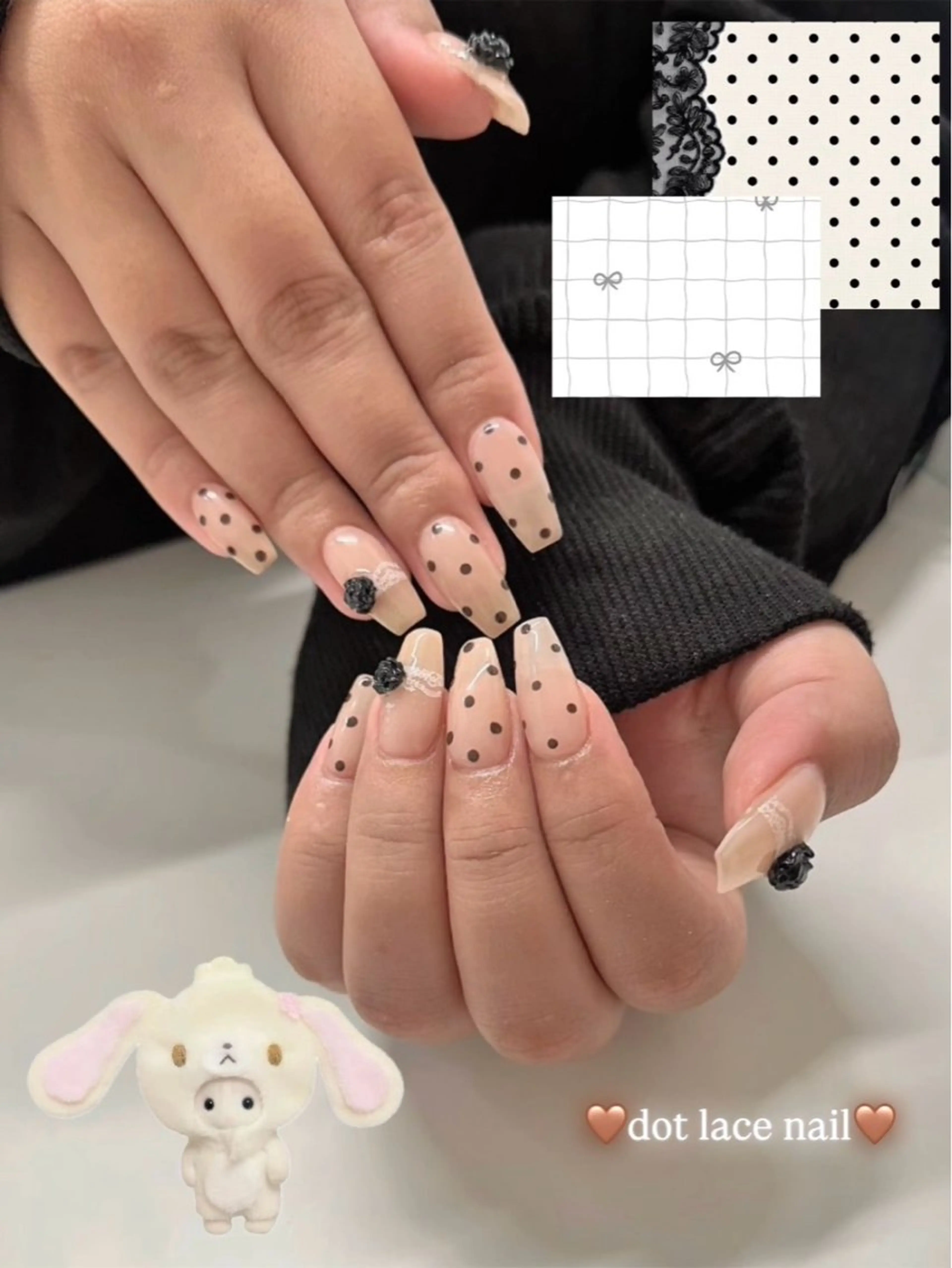 ネイル ハンドネイル tsuki🎀ワンホ ン🍒ガーリー🪄のネイルデザイン