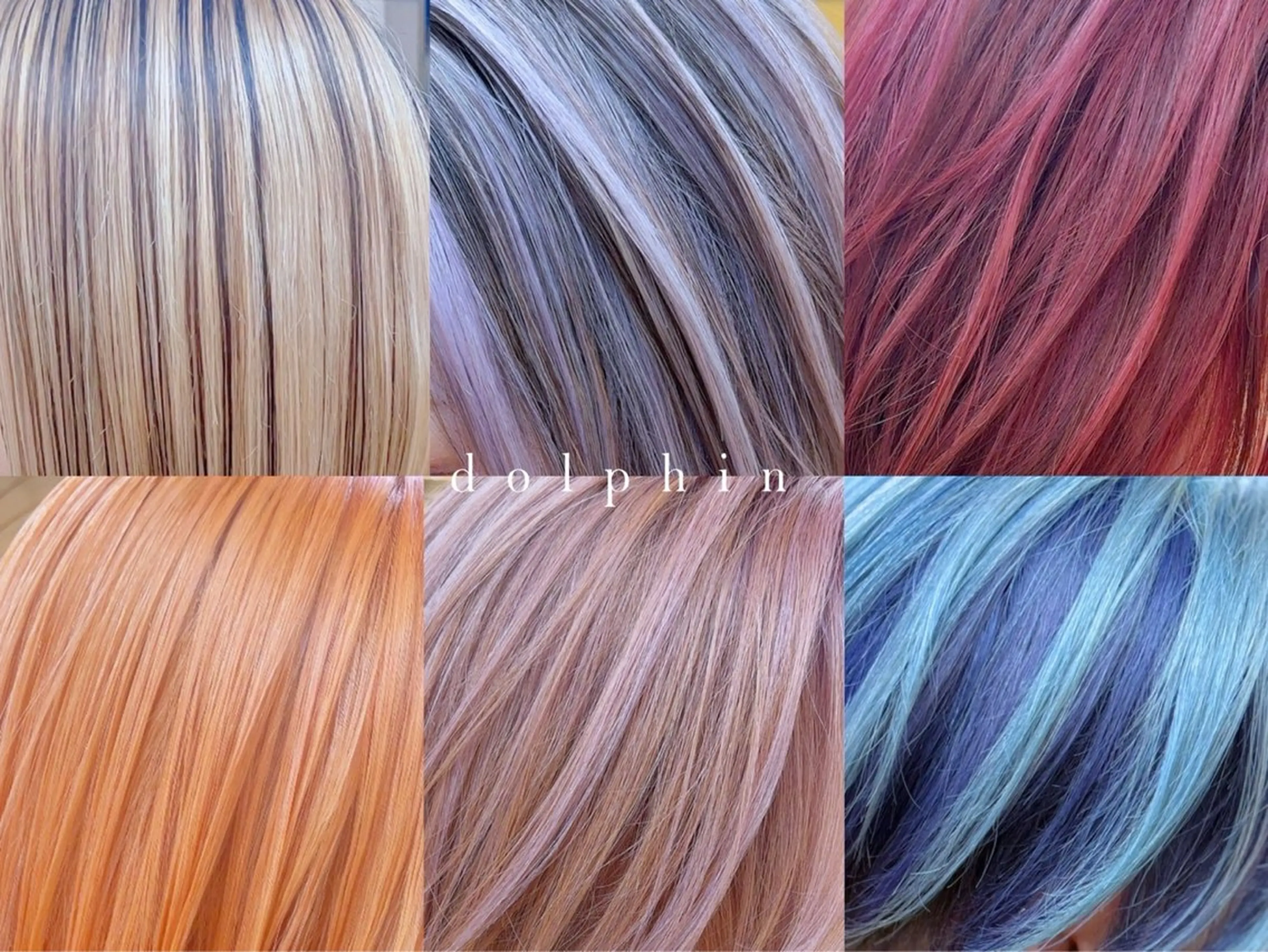 ミディアム カット ヘアカラー dolphin ドルフィンのヘアスタイル