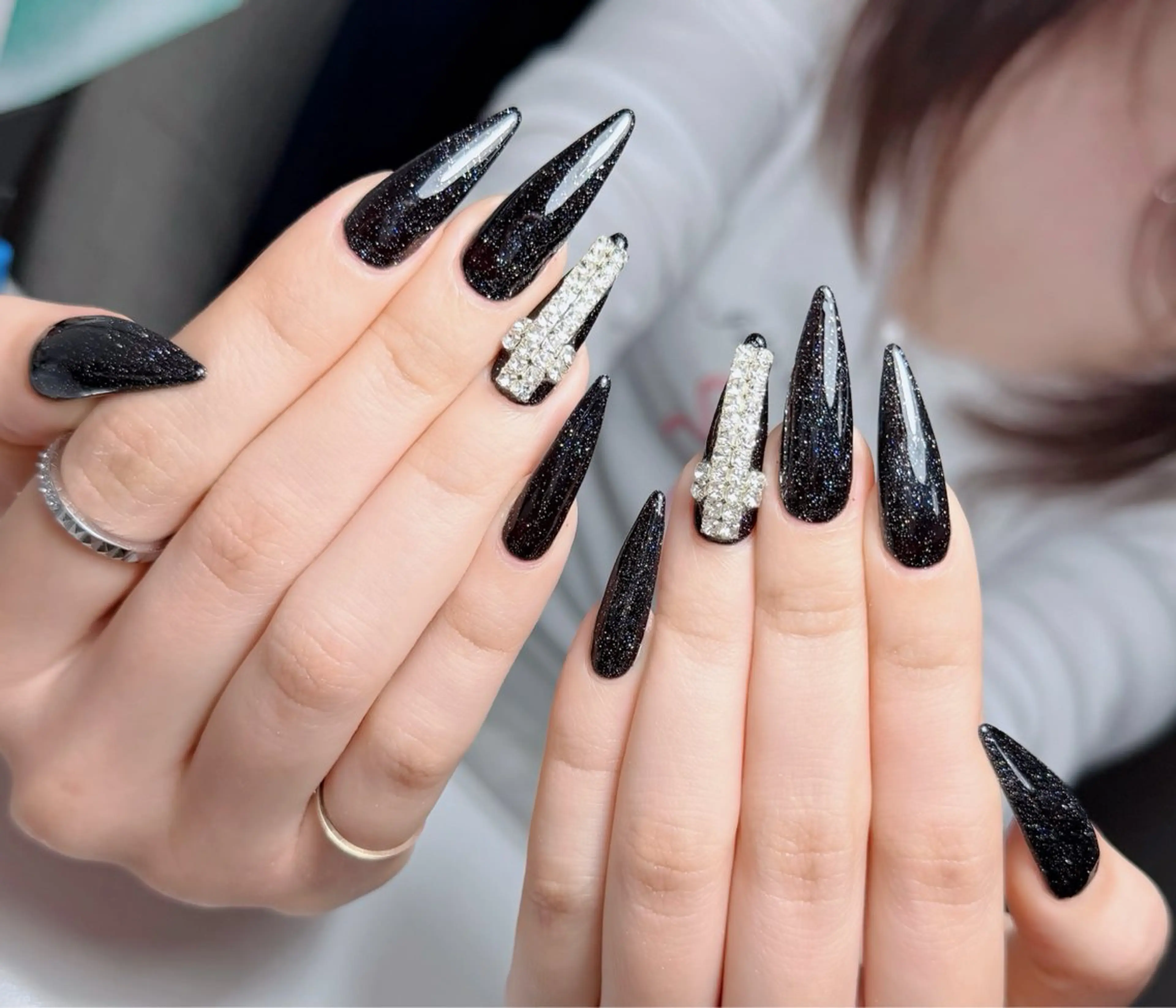 ネイル アートネイル フレンチネイル ジェルネイル 韓国ネイル マグネットネイル ハンドネイル Lenie Nail Okuboのネイルデザイン