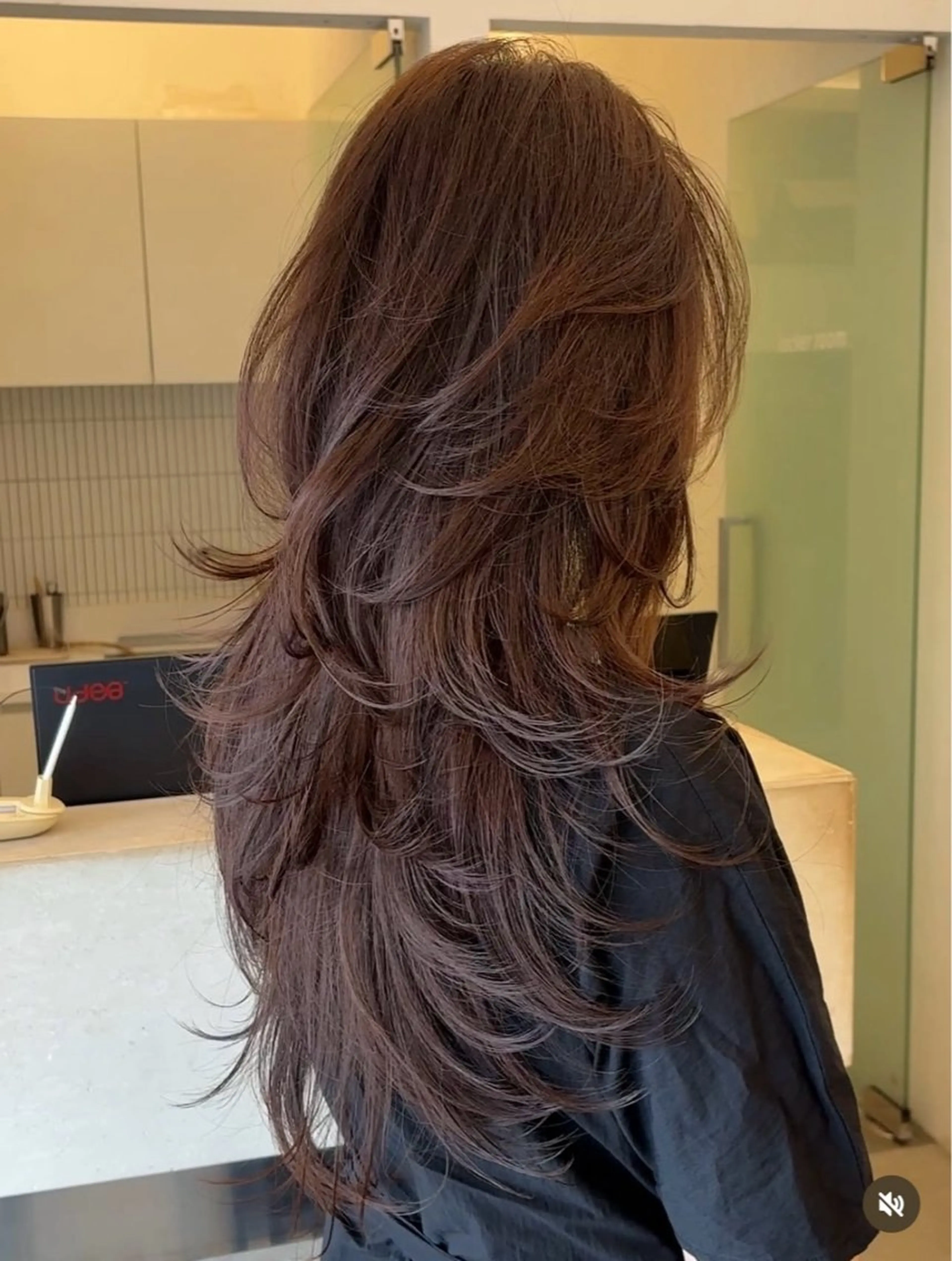 ロング カットモデル/韓国 レイヤー/SEIRAのヘアスタイル