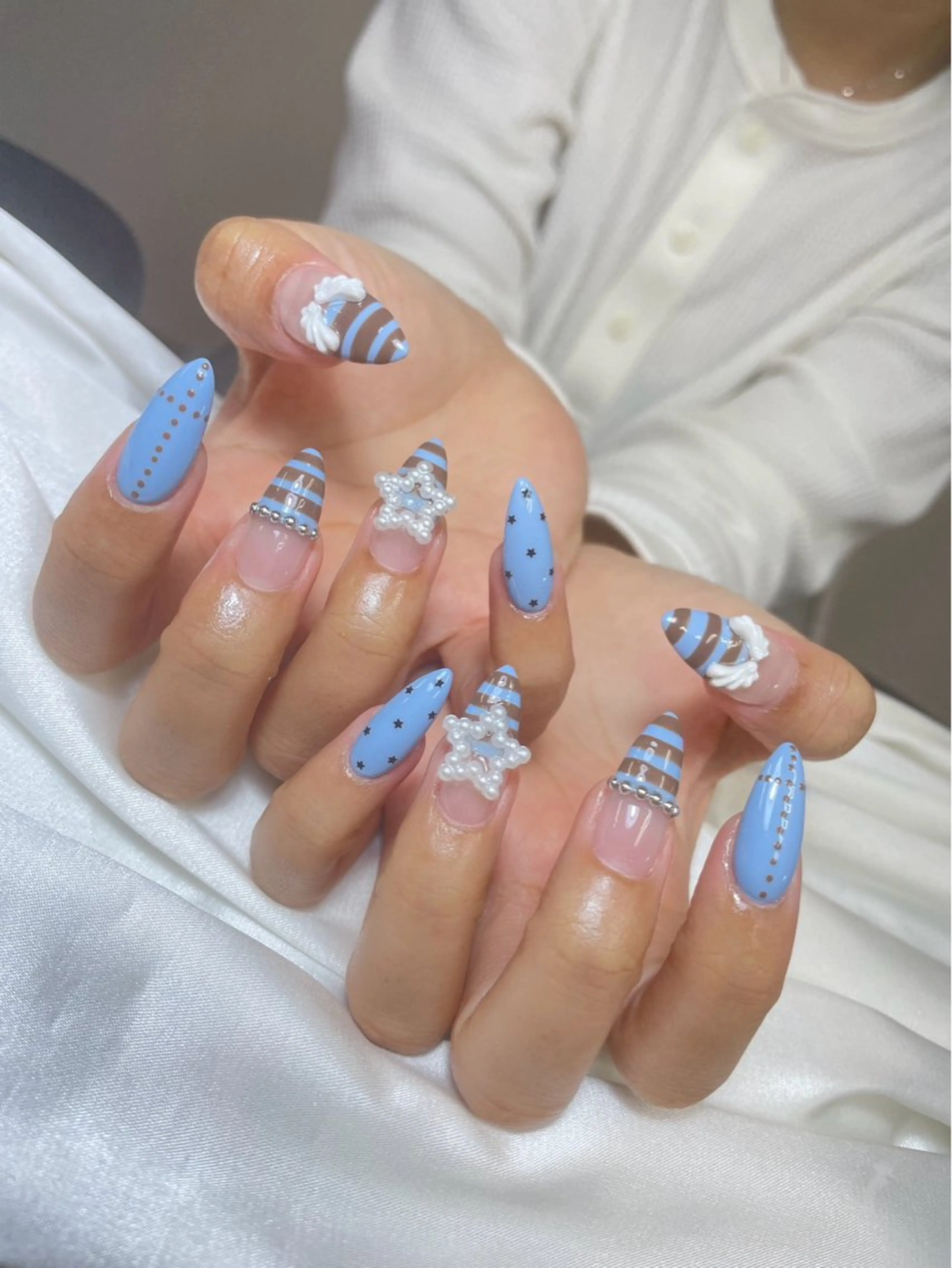 ネイル チークネイル 桜ネイル 長さ出し フットネイル ジェルネイル ハンドネイル XIINH NAIL SALONのネイルデザイン