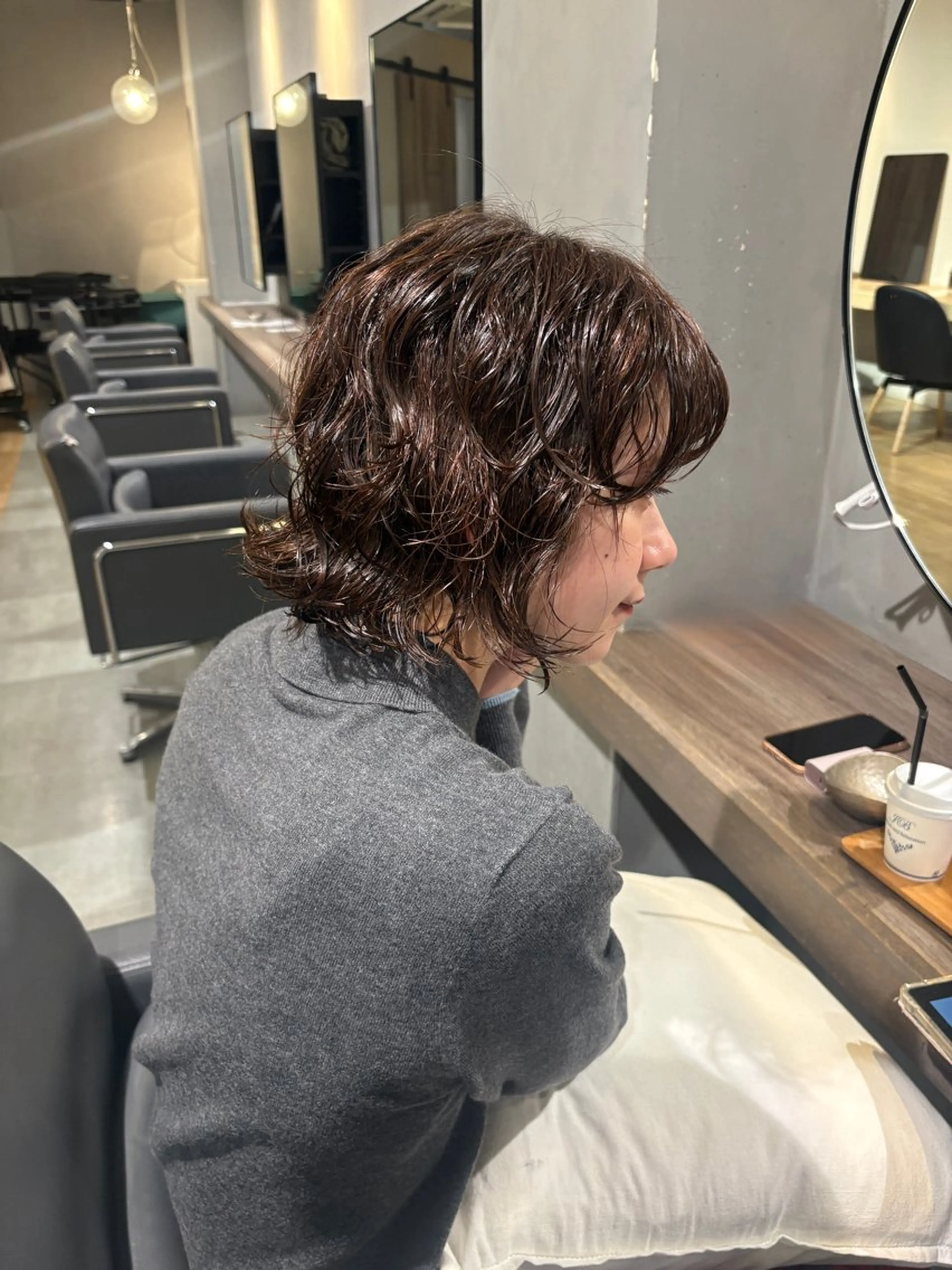 ショート カット パーマ パーマ/ボブ,ロング ヤマシタミウ🌀のヘアスタイル