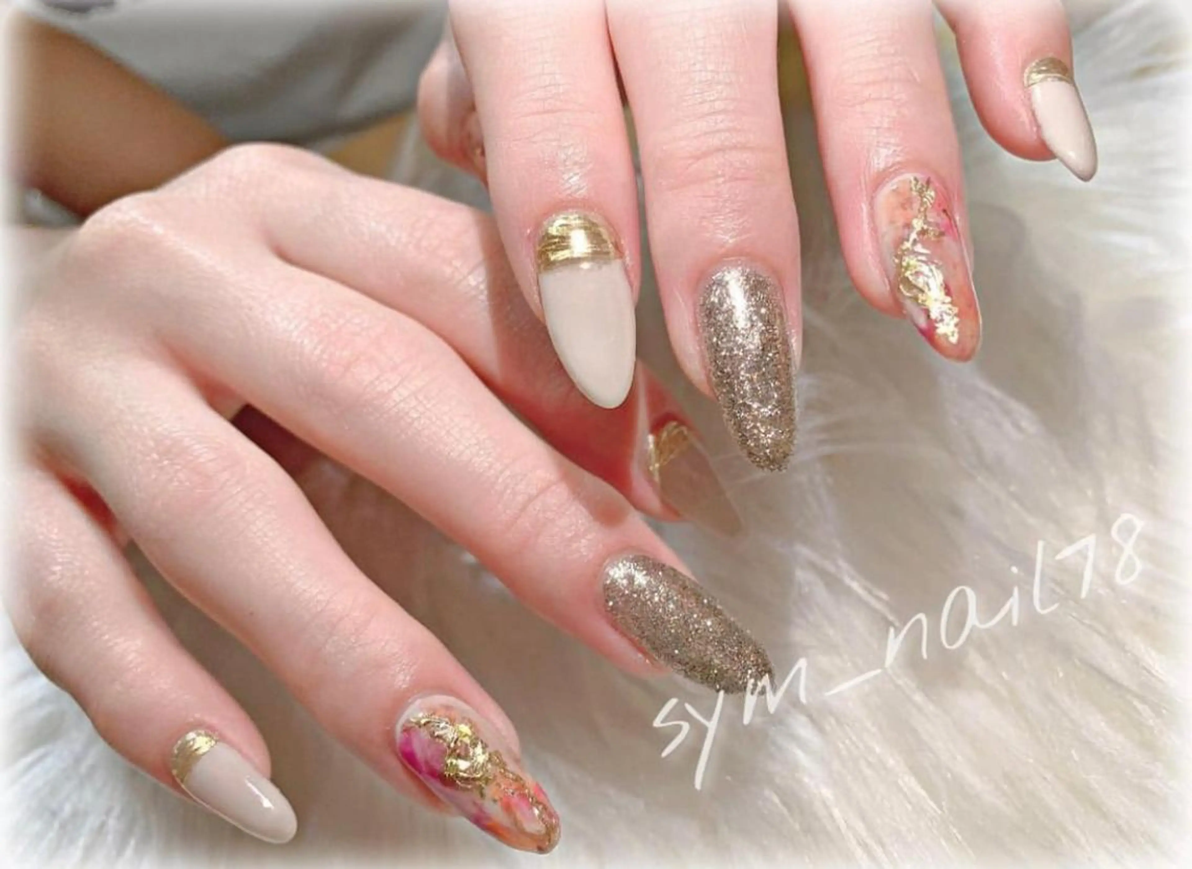 ネイル 大理石ネイル(マーブル) ニュアンスネイル ハンドネイル Nailist. Nのネイルデザイン