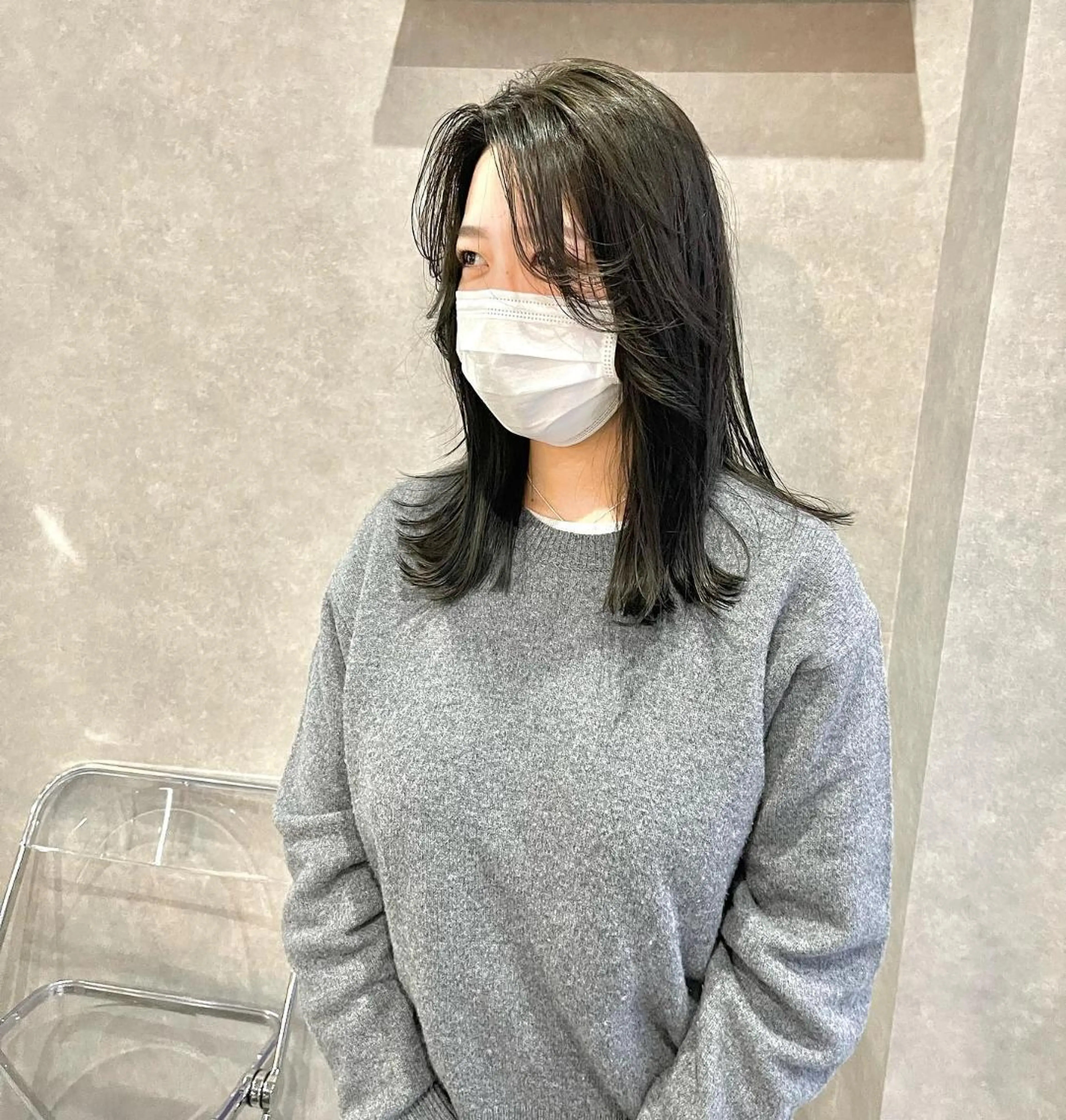 ミディアム mood tatemachiのヘアスタイル