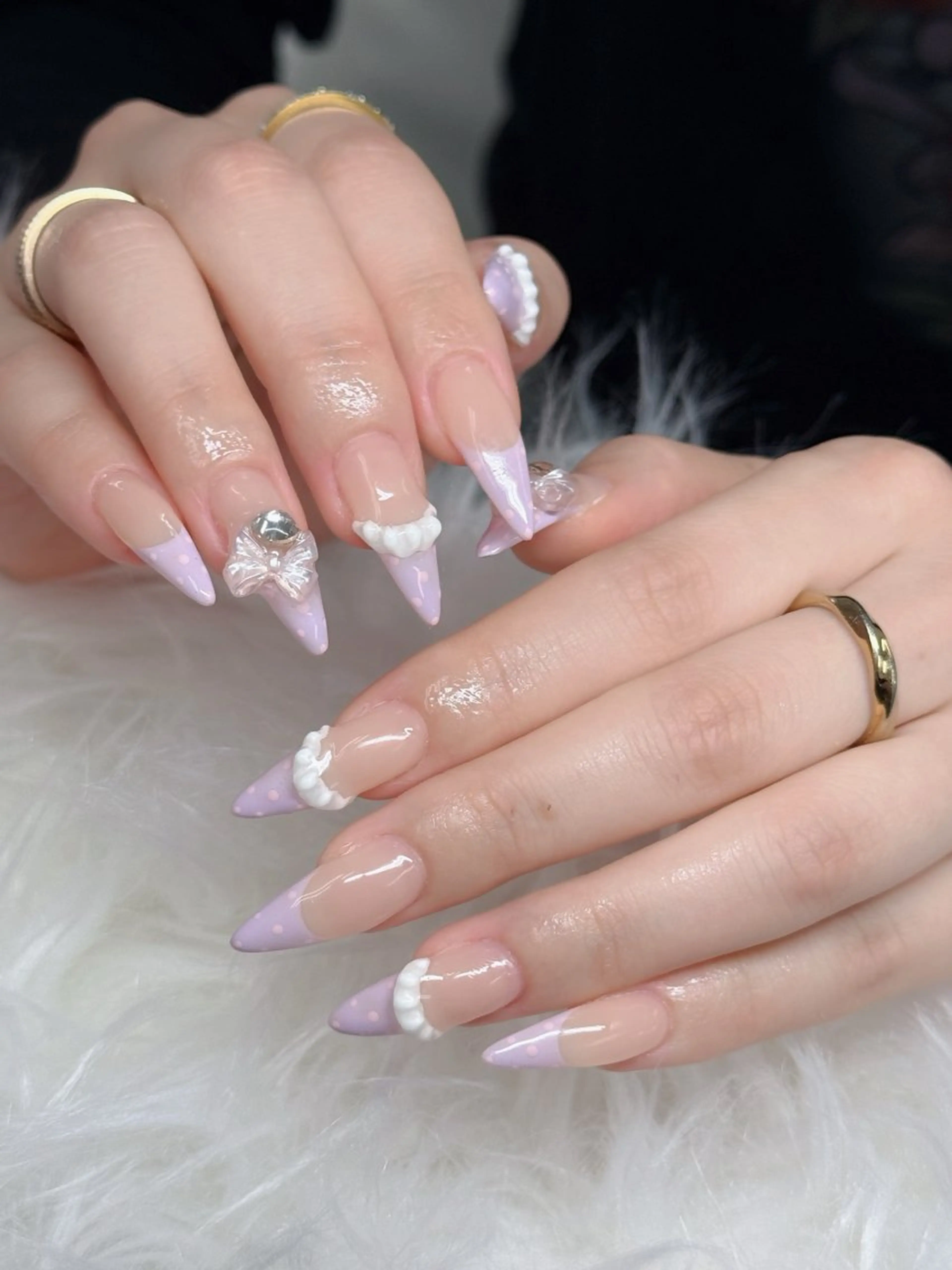 ネイル アートネイル フレンチネイル ジェルネイル 韓国ネイル マグネットネイル Lenie Nail Salonのネイルデザイン