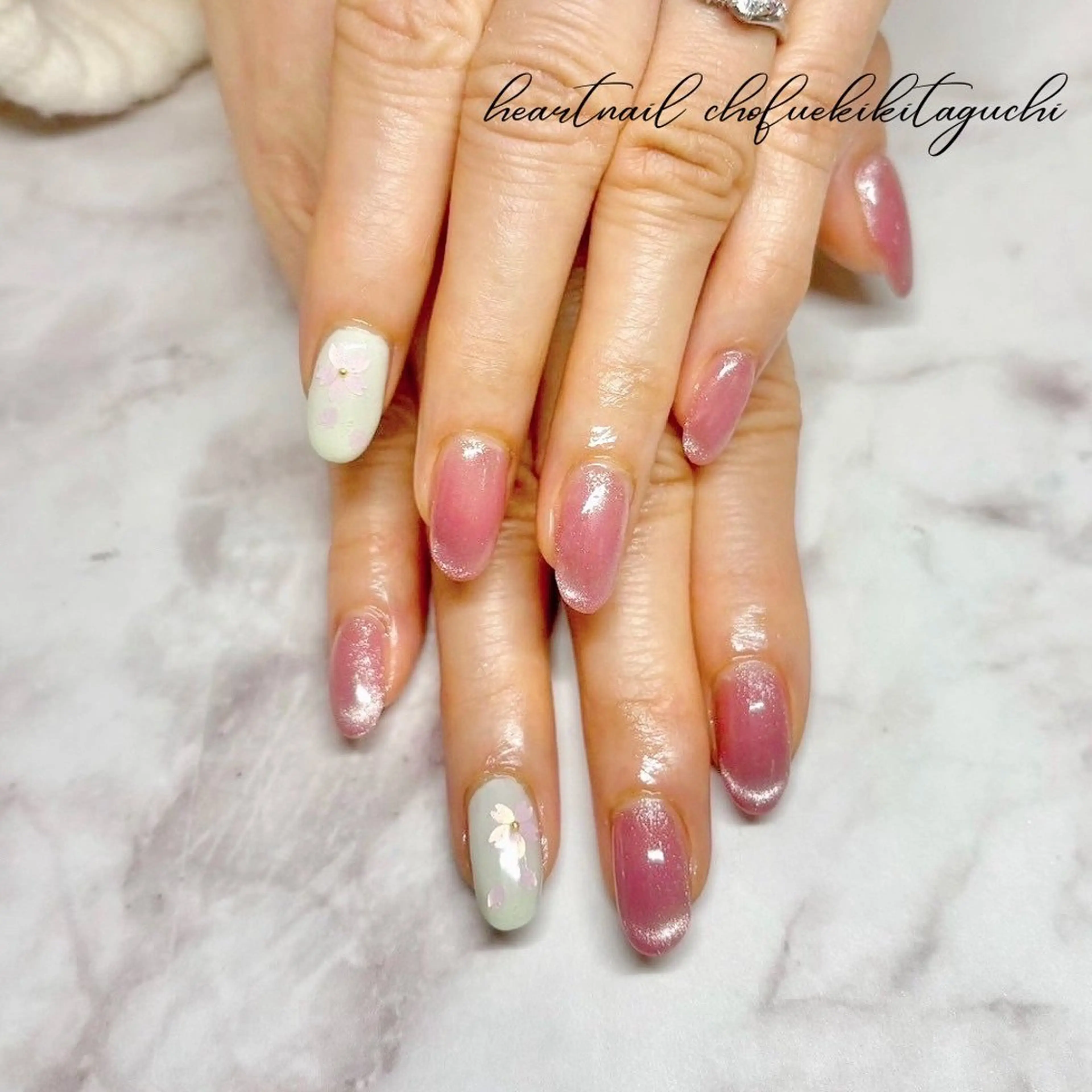 ネイル ハンドネイル 💎Heart Nail💎のネイルデザイン