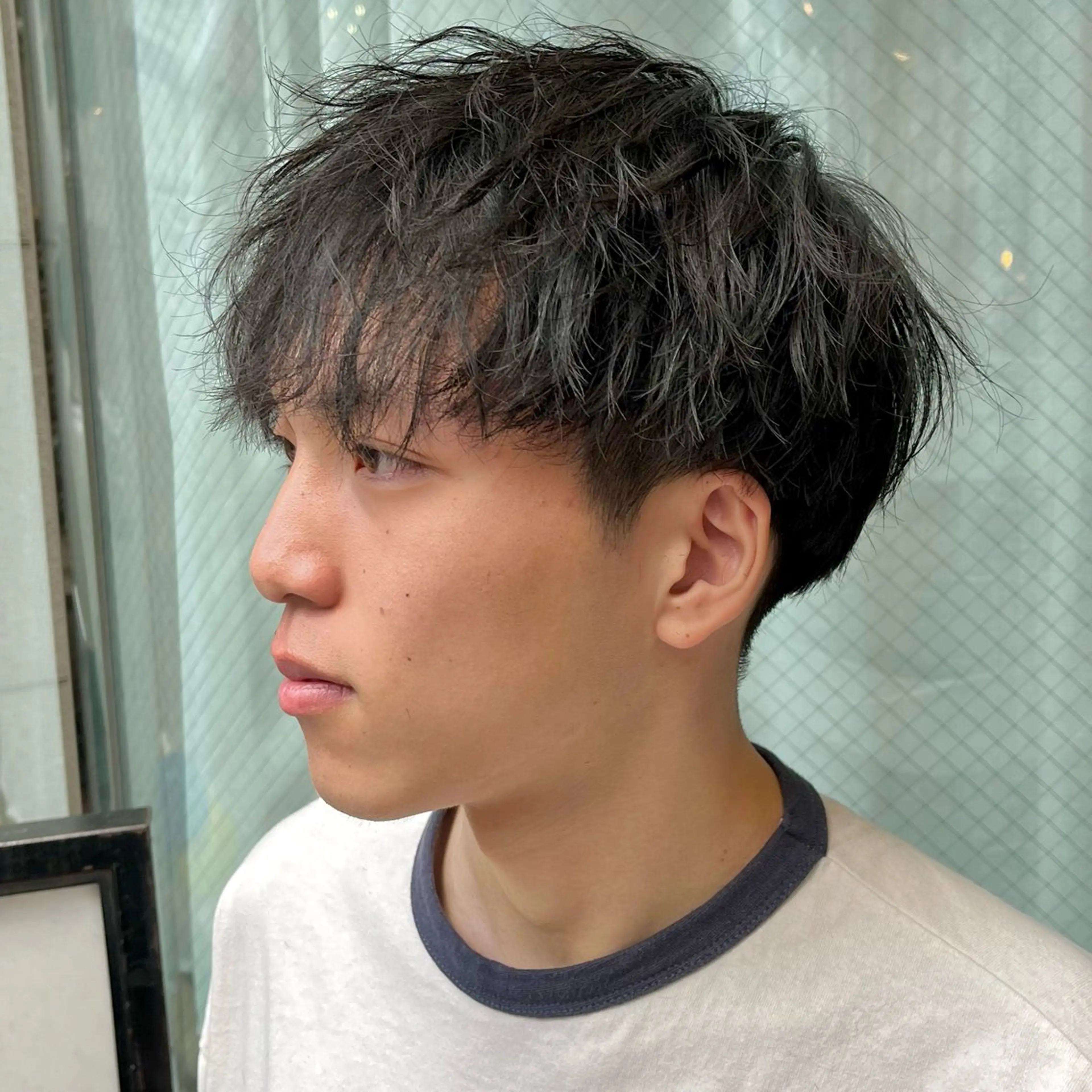 メンズ カット フェザーパーマ🌙 毛流れ yuzukiのヘアスタイル