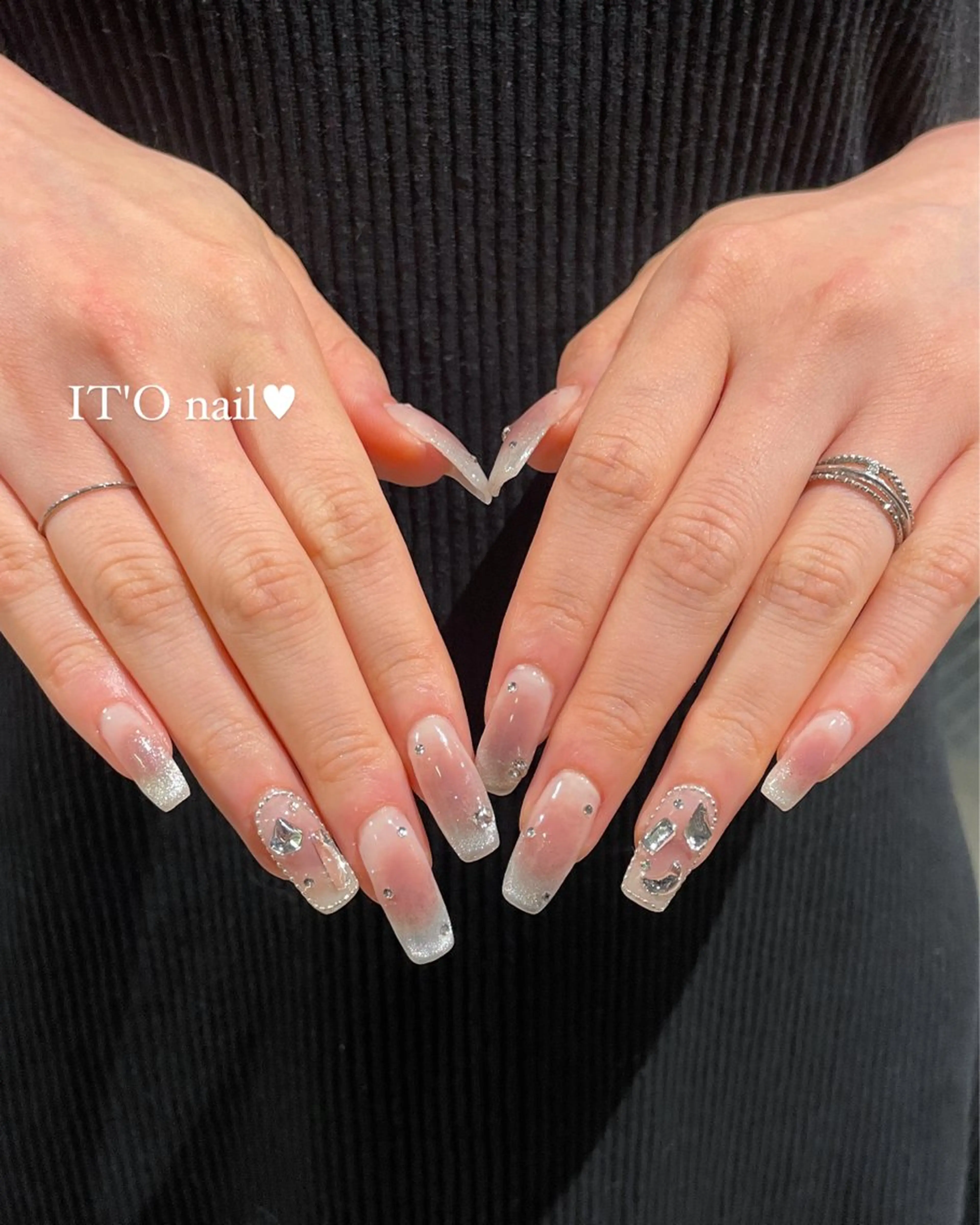 ネイル 🎀藤沢ガーリーネイ ル/長さ出し🎀のネイルデザイン