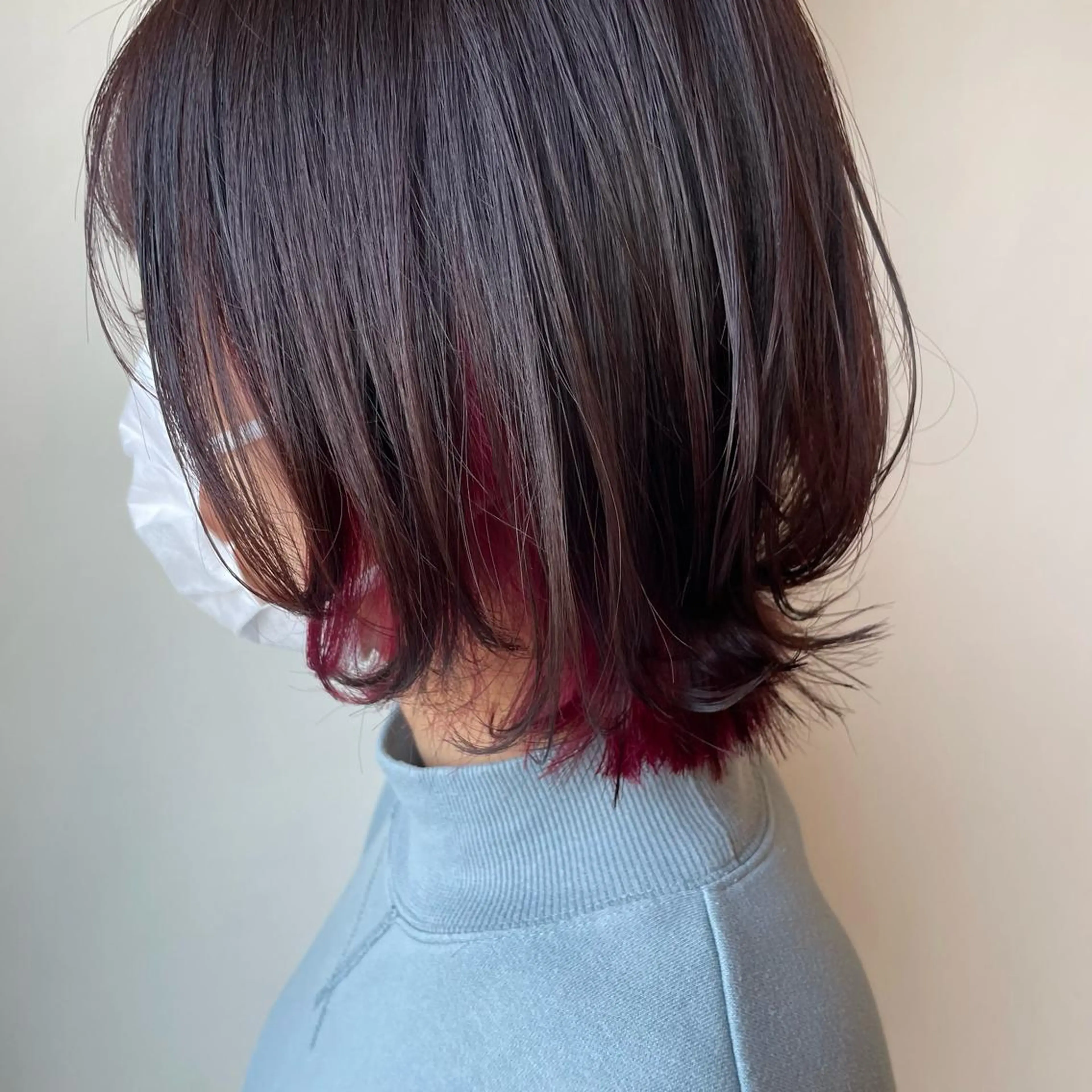 ショート カラー ピンクカラー カット ヘアカラー ボブウルフ／ボブ Satsuki【名駅のヘアスタイル