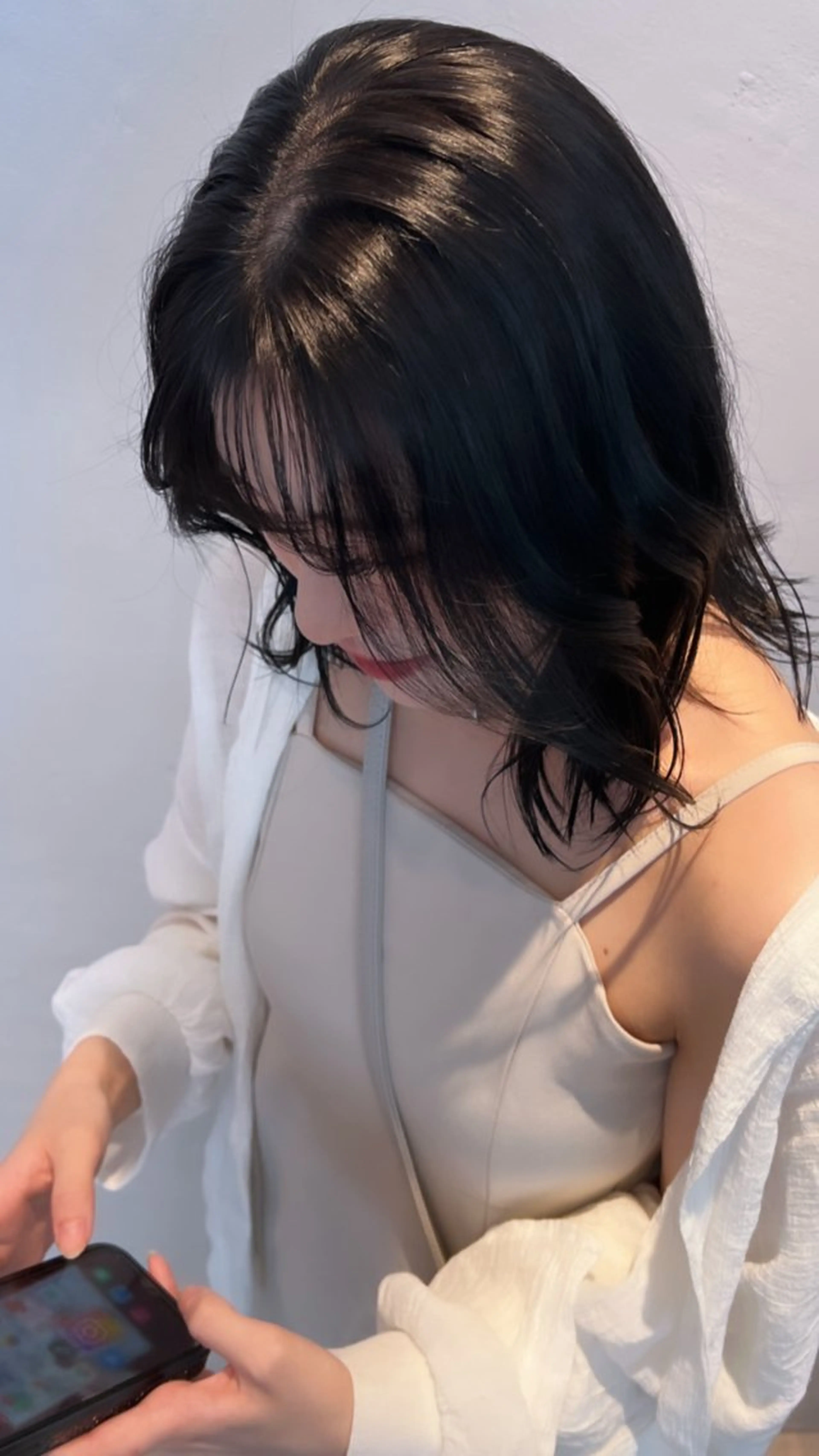 ミディアム ダン/メンズ/ 顔周り×透明感カラーのヘアスタイル