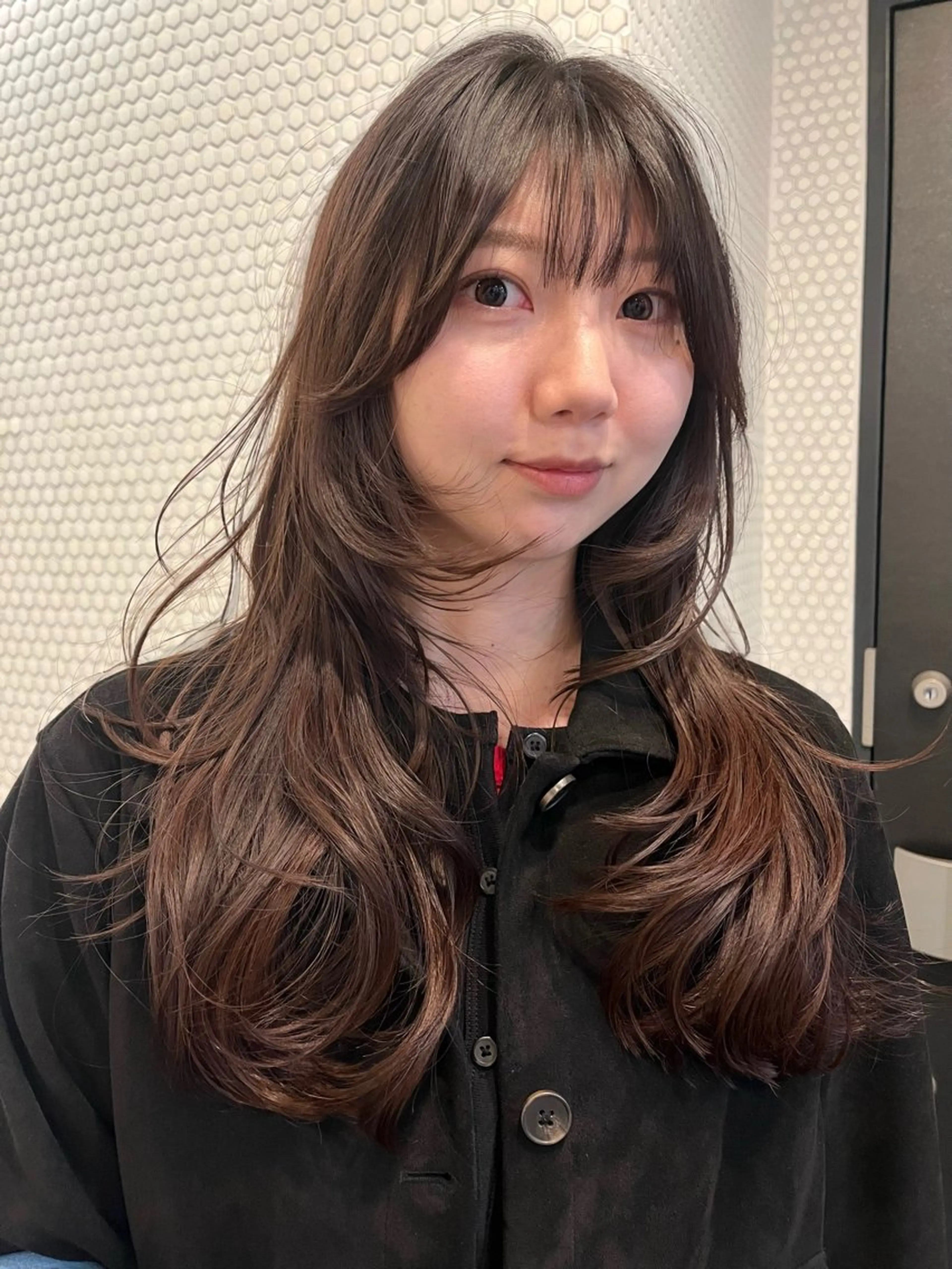 ロング レイヤーカット カット トリートメント レイヤー/暖色/ 髪質改善/永礼芳果のヘアスタイル