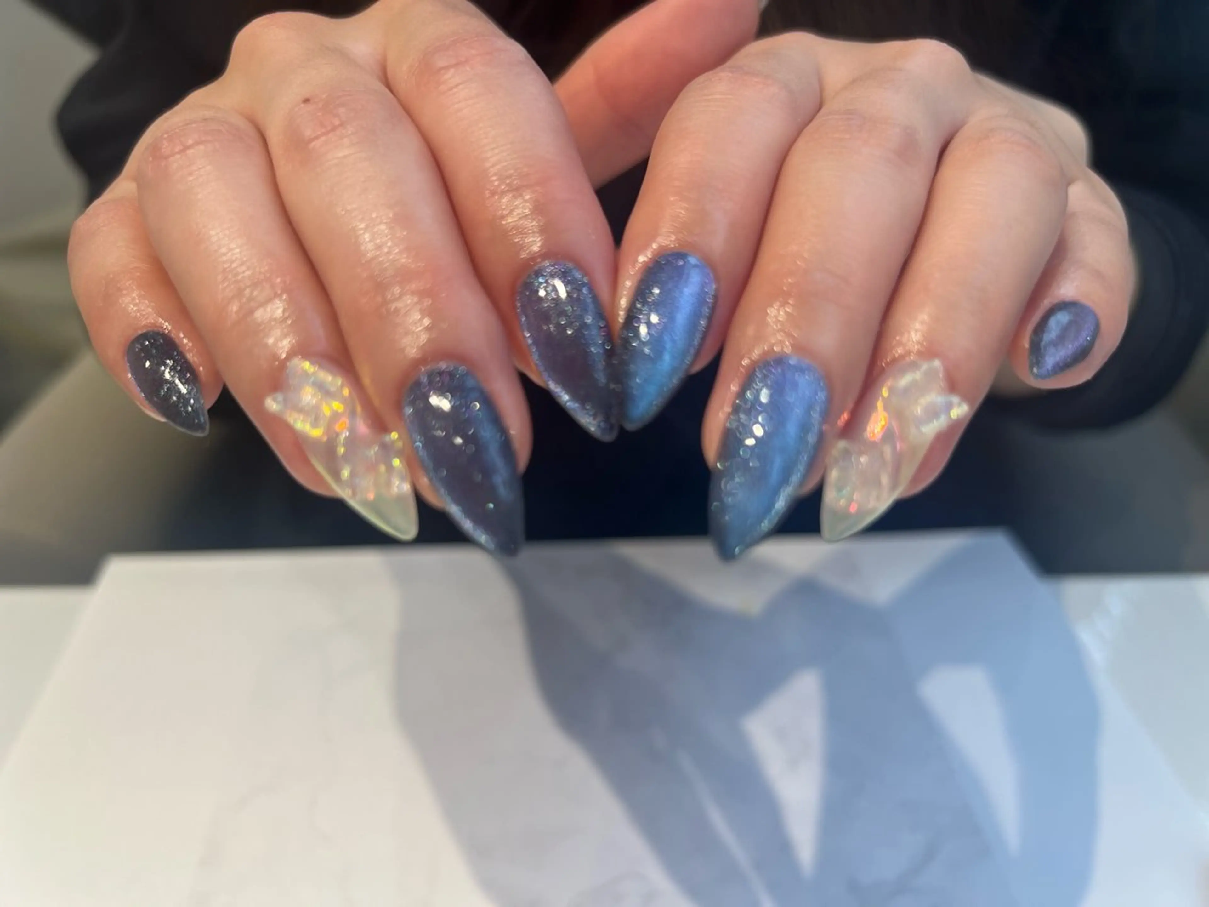 ネイル マグネットネイル 持ち込み Bianca大名店 yonekuraのネイルデザイン