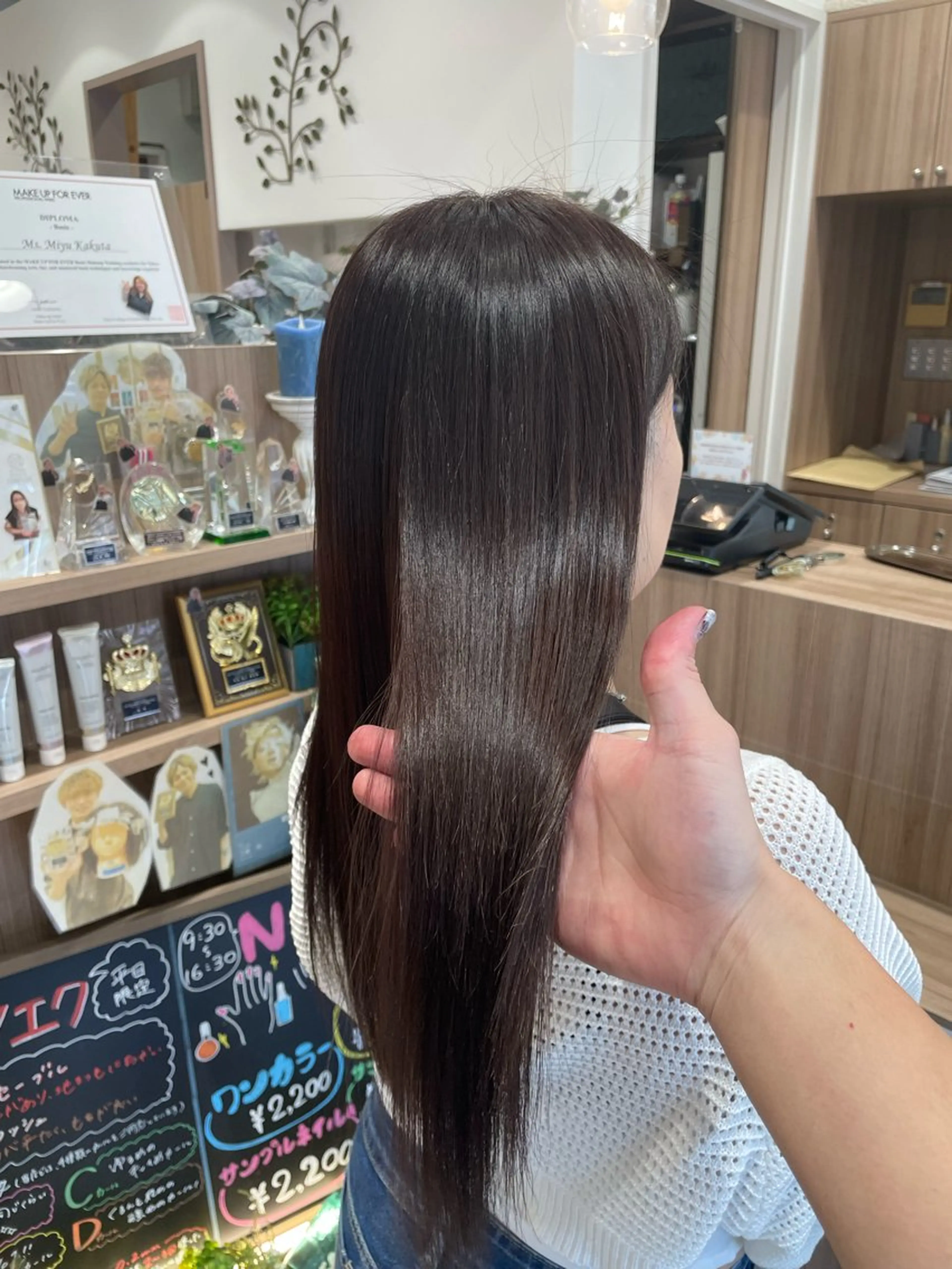 ロング 縮毛矯正 Mizuki🍉 カラーモデル募集のヘアスタイル