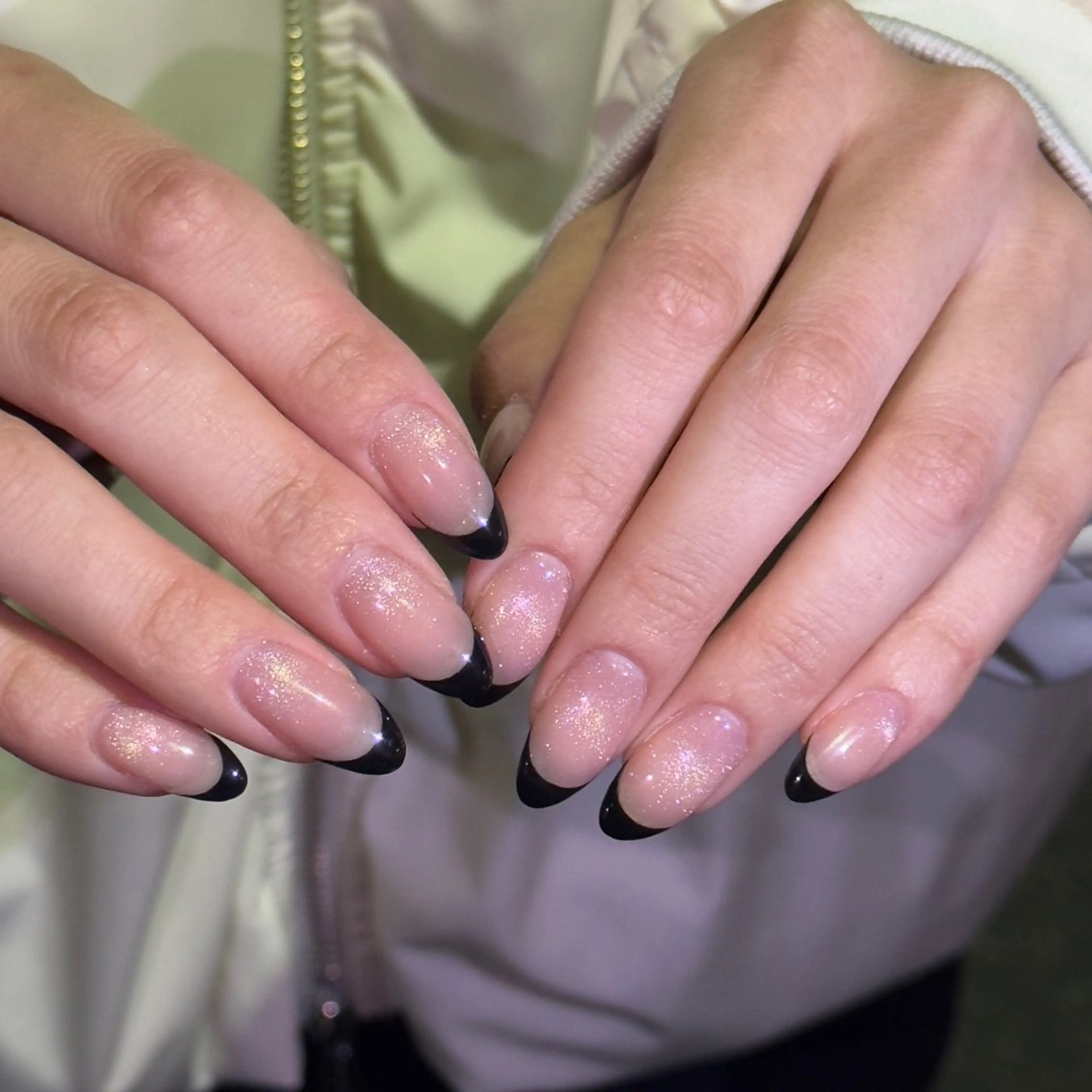 ネイル フレンチネイル マグネットネイル マグネットフレンチ Yu_me(ユーミー)所属・Yu_me fuukaのネイルデザイン