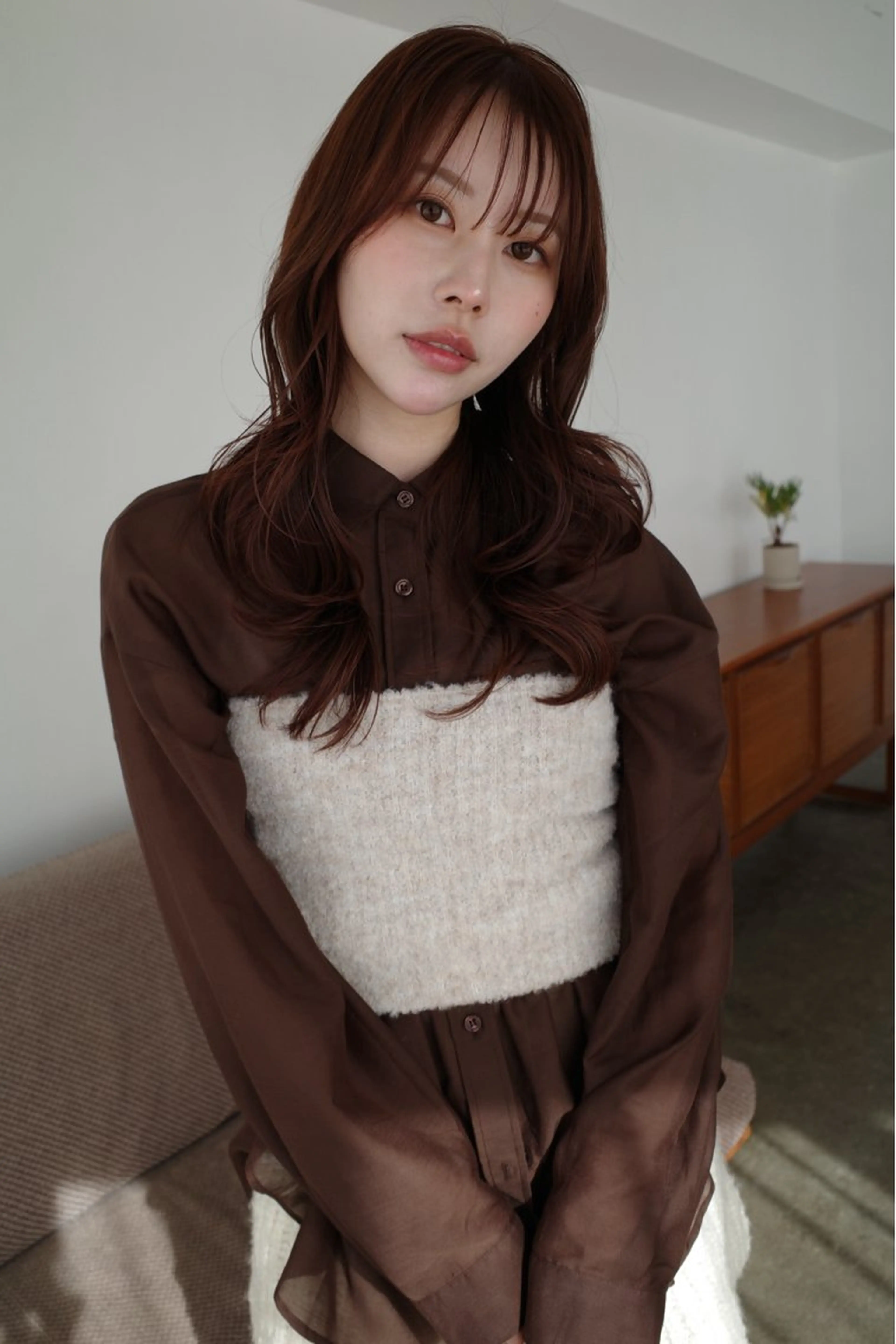 セミロング ボブ/レイヤー /河内温太のヘアスタイル