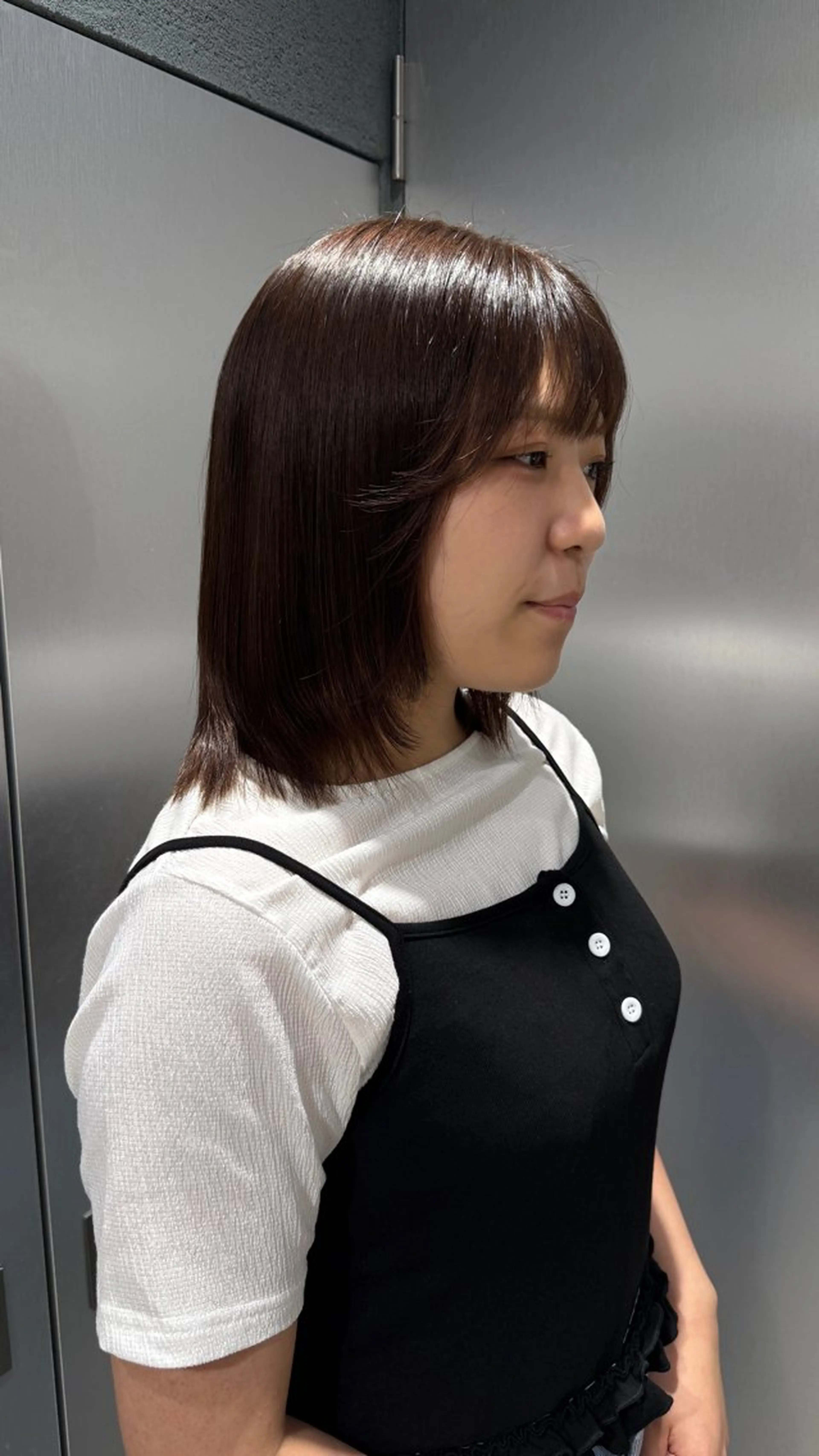 ショート カラー せな立川レディース メンズカットモデルのヘアスタイル