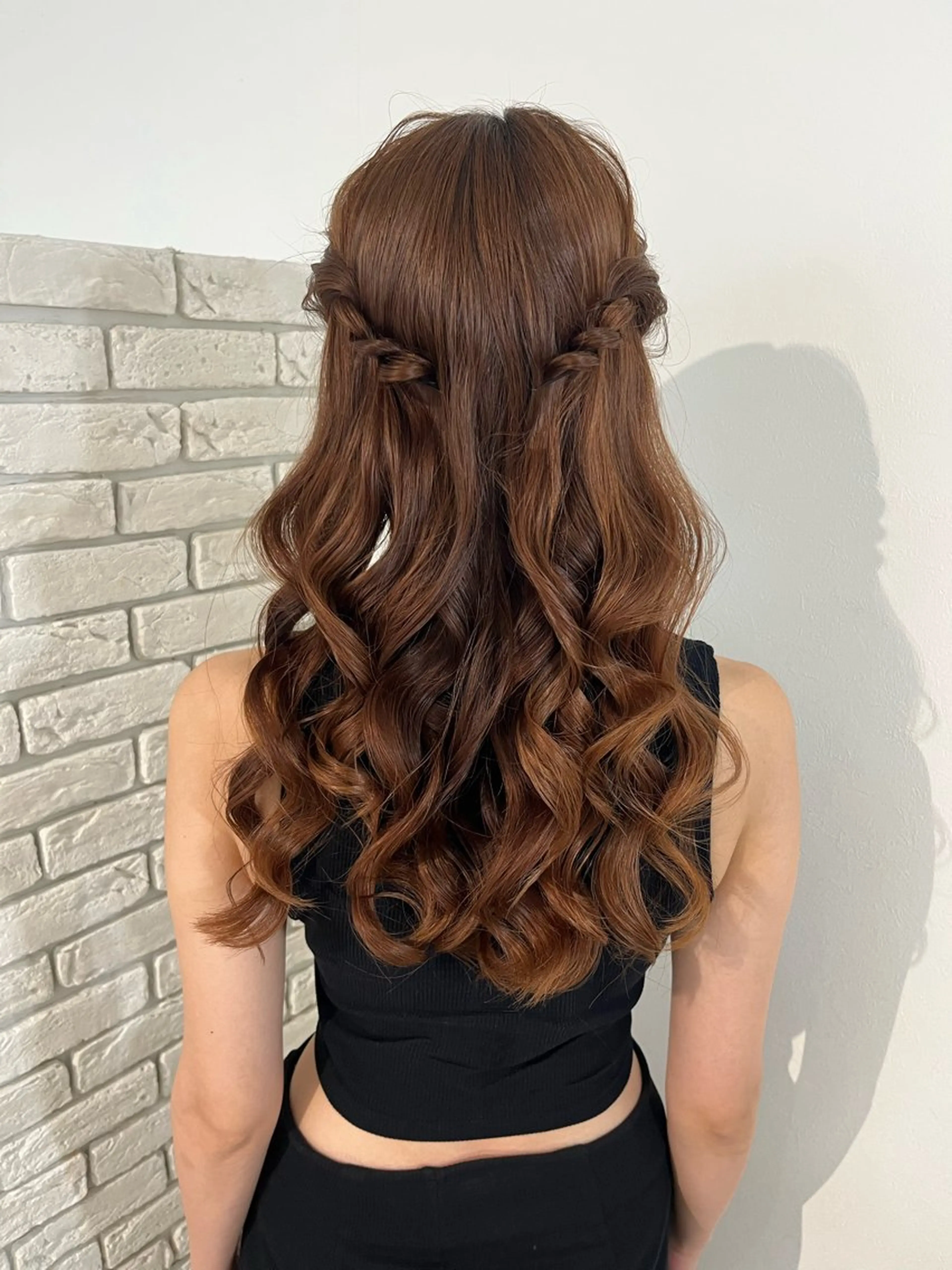 ロング ヘアアレンジ Dityca tia所属・さくら/ ヘアセット 無料モデル募集のヘアスタイル