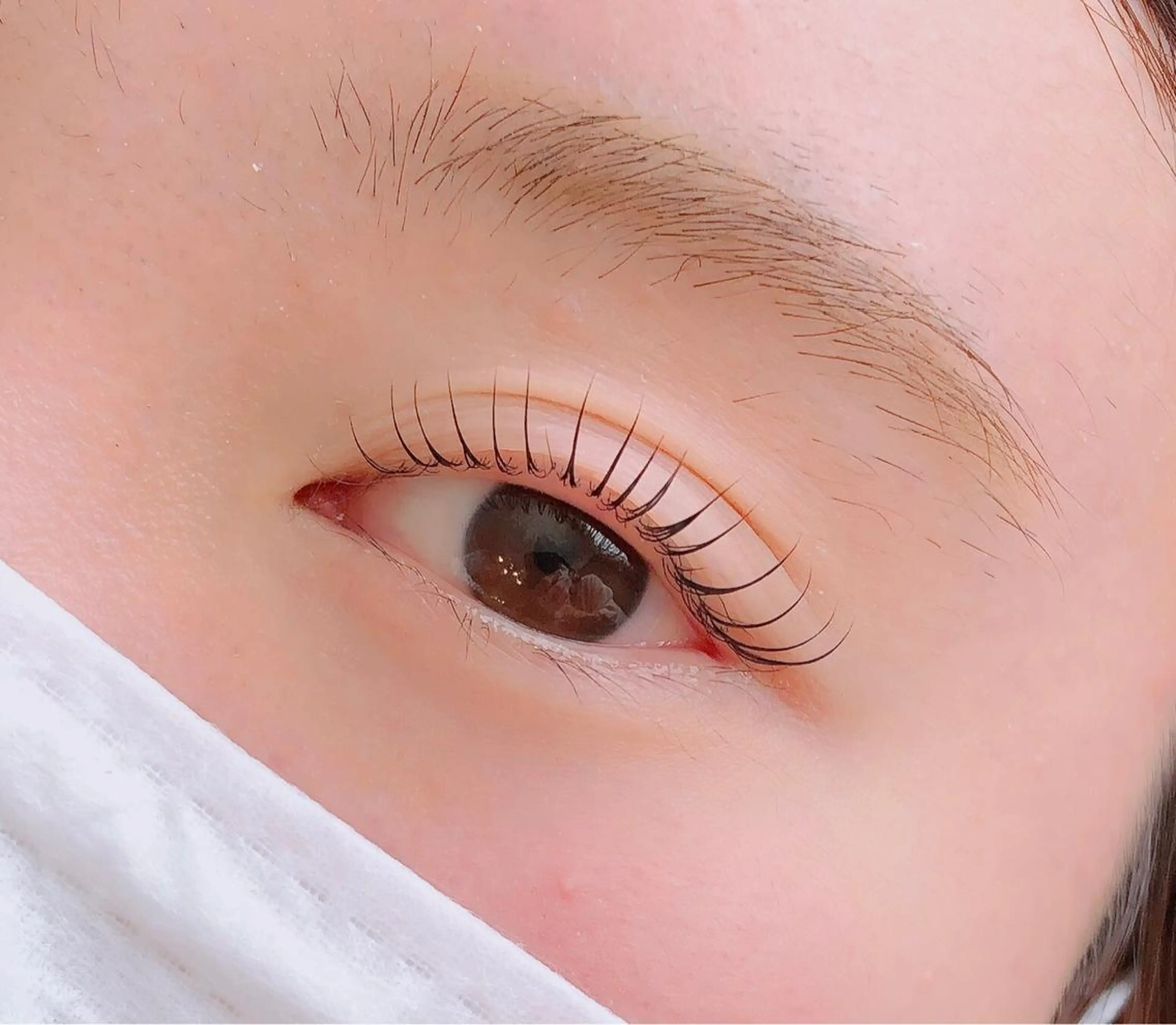 まつげパーマ◎【マツエクがついていない方】長持ちトリートメント付き！施術中とお仕上げの2回◎ダメージレスのお仕上がりに◎の写真