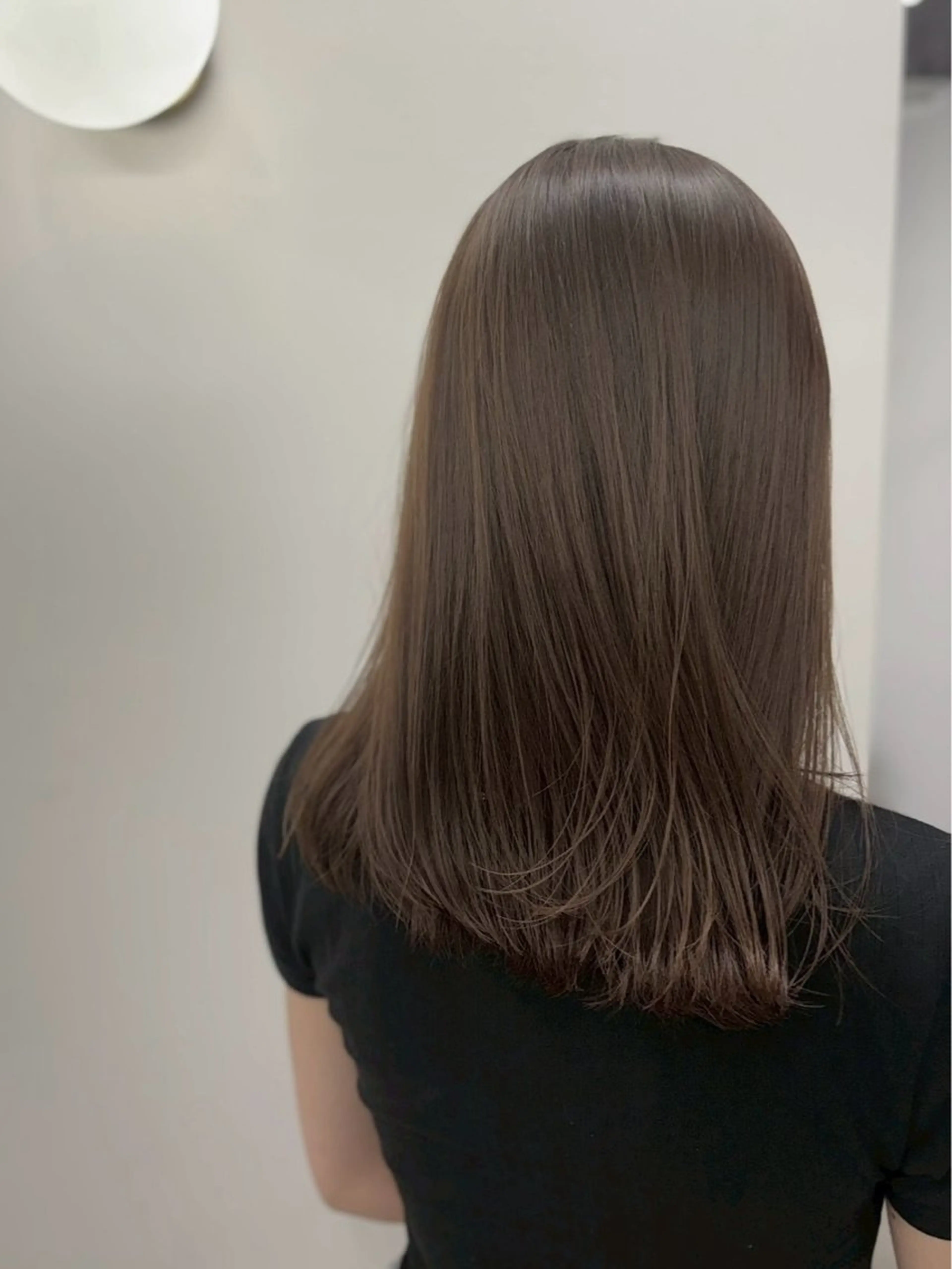 ミディアム カラー hachiyama rinaのヘアスタイル