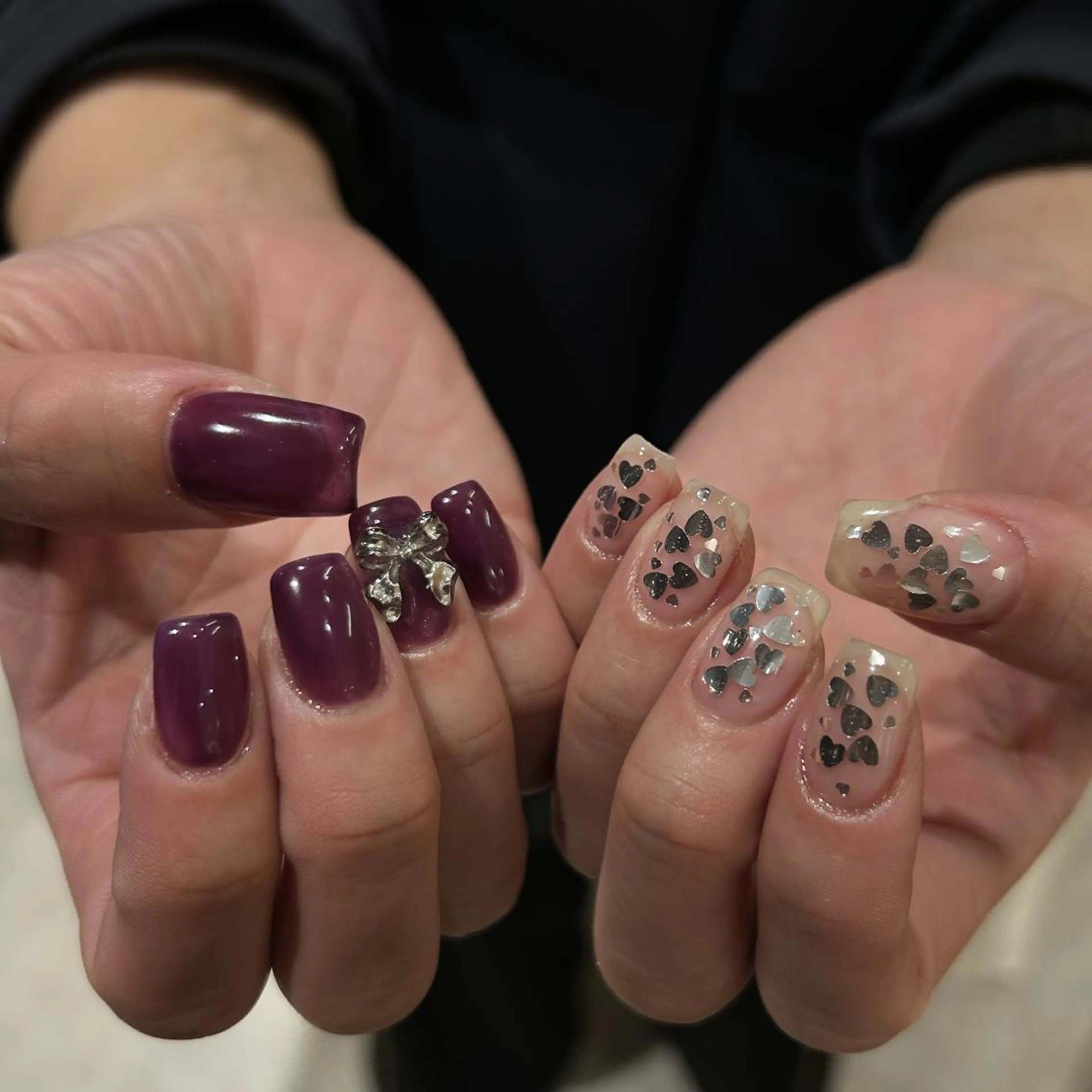 ネイル オーロラネイル ジェルネイル 氷ネイル・うるうるネイル 韓国ネイル ミラーネイル ハンドネイル nails TOKYOのネイルデザイン