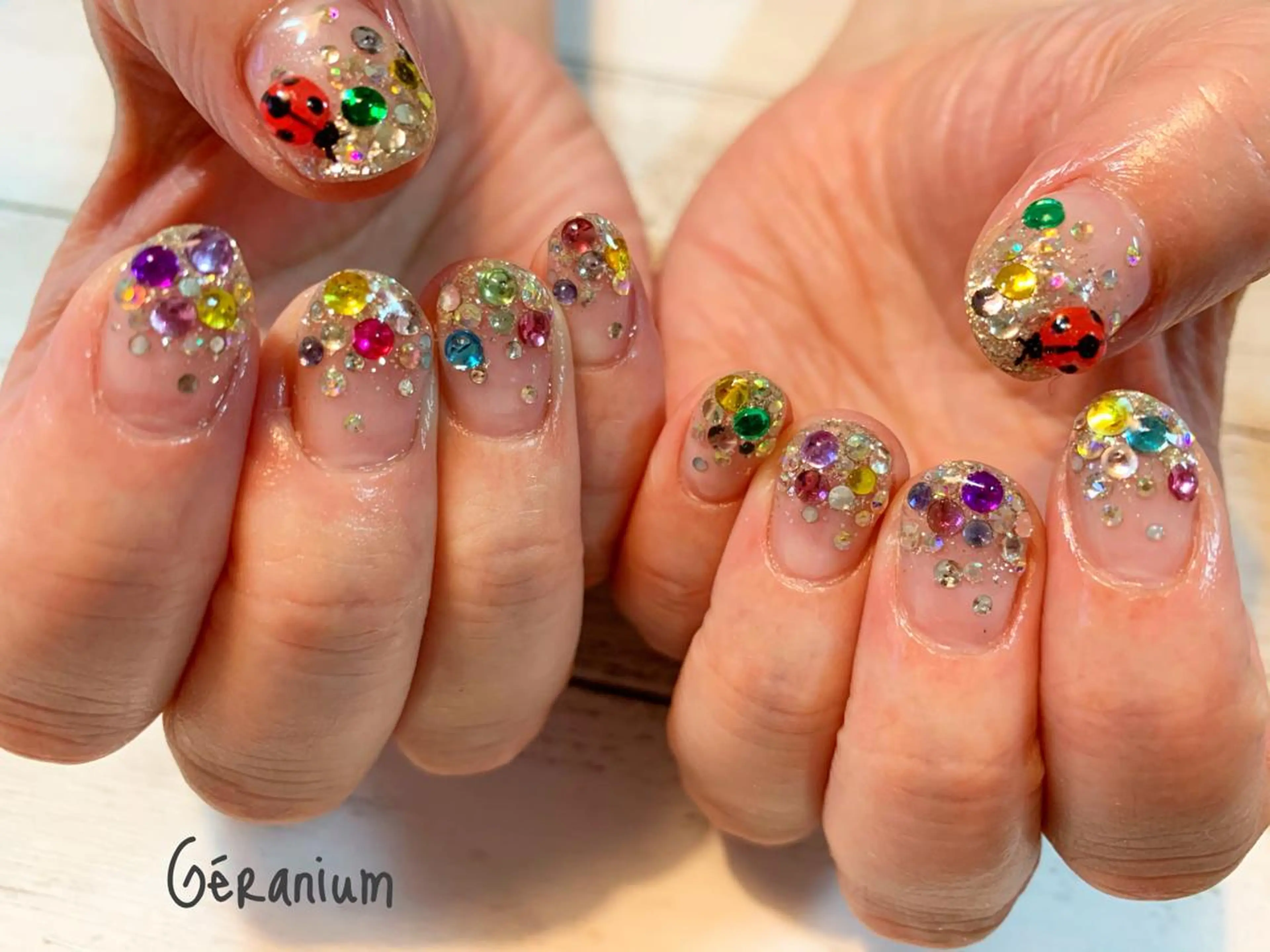 ネイル ハンドネイル GéRanium Harukaのネイルデザイン