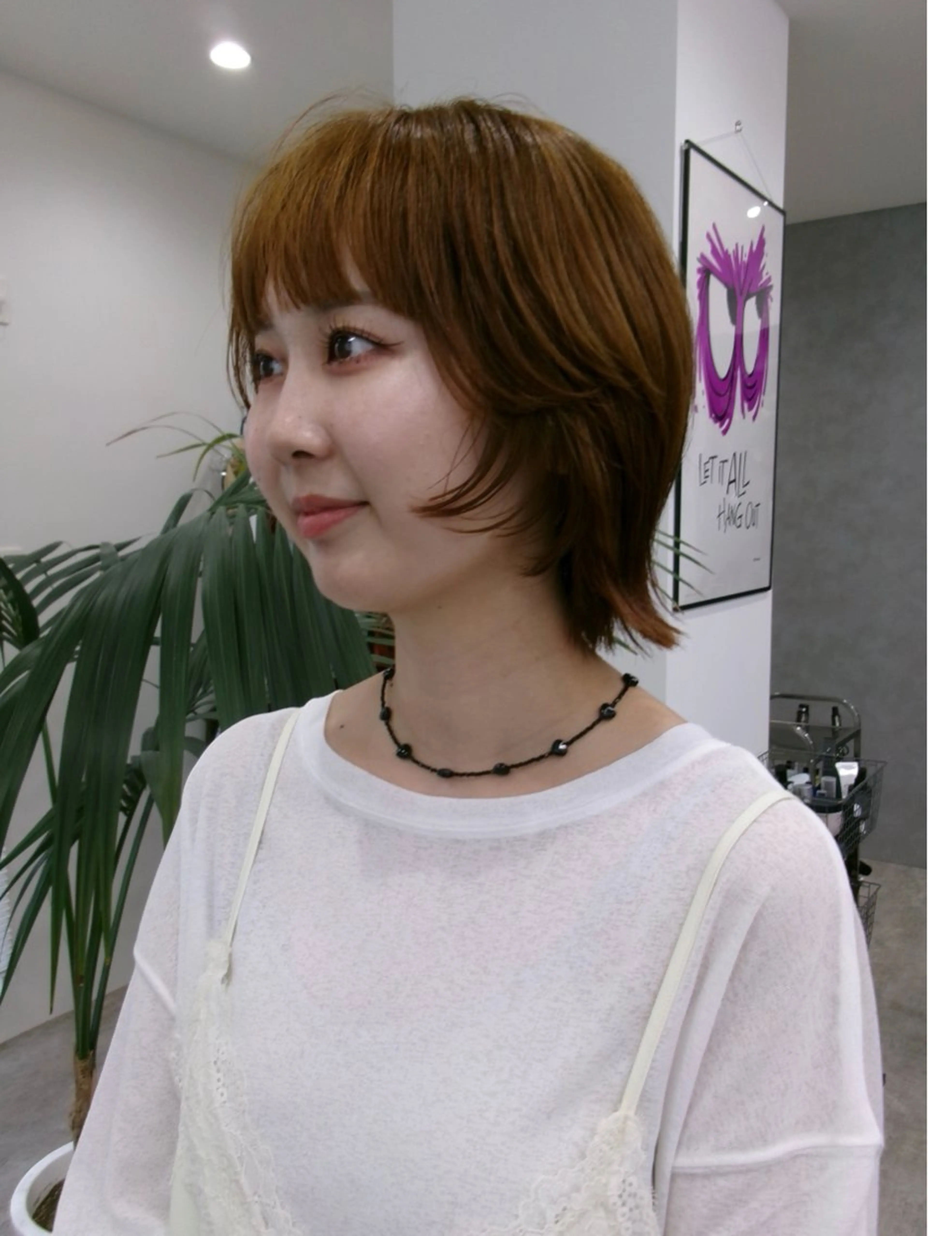 ミディアム aika/パーマ/ ショート/伏見のヘアスタイル