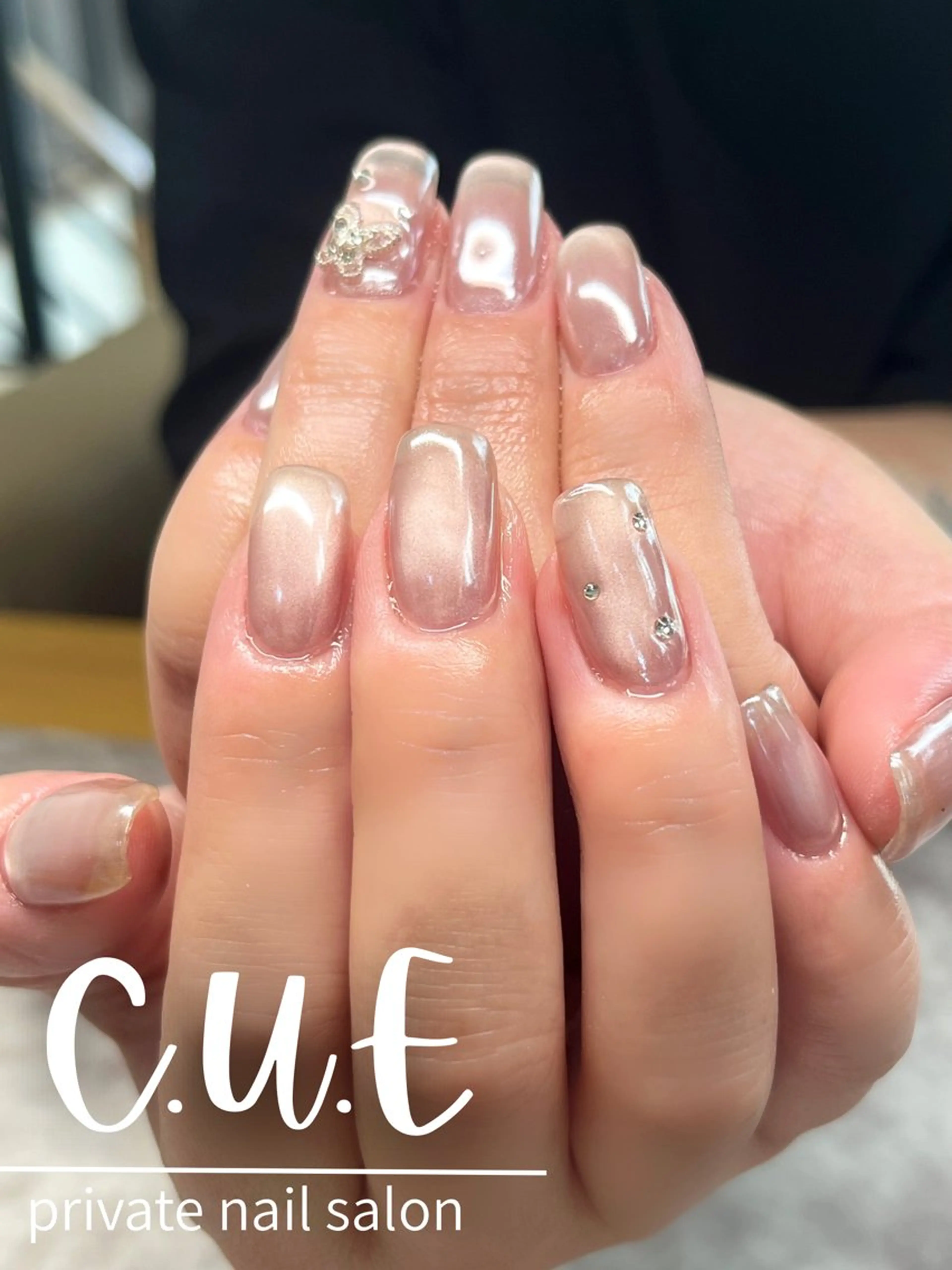 ネイル マグネットネイル Nailsalon C.U.Eのネイルデザイン