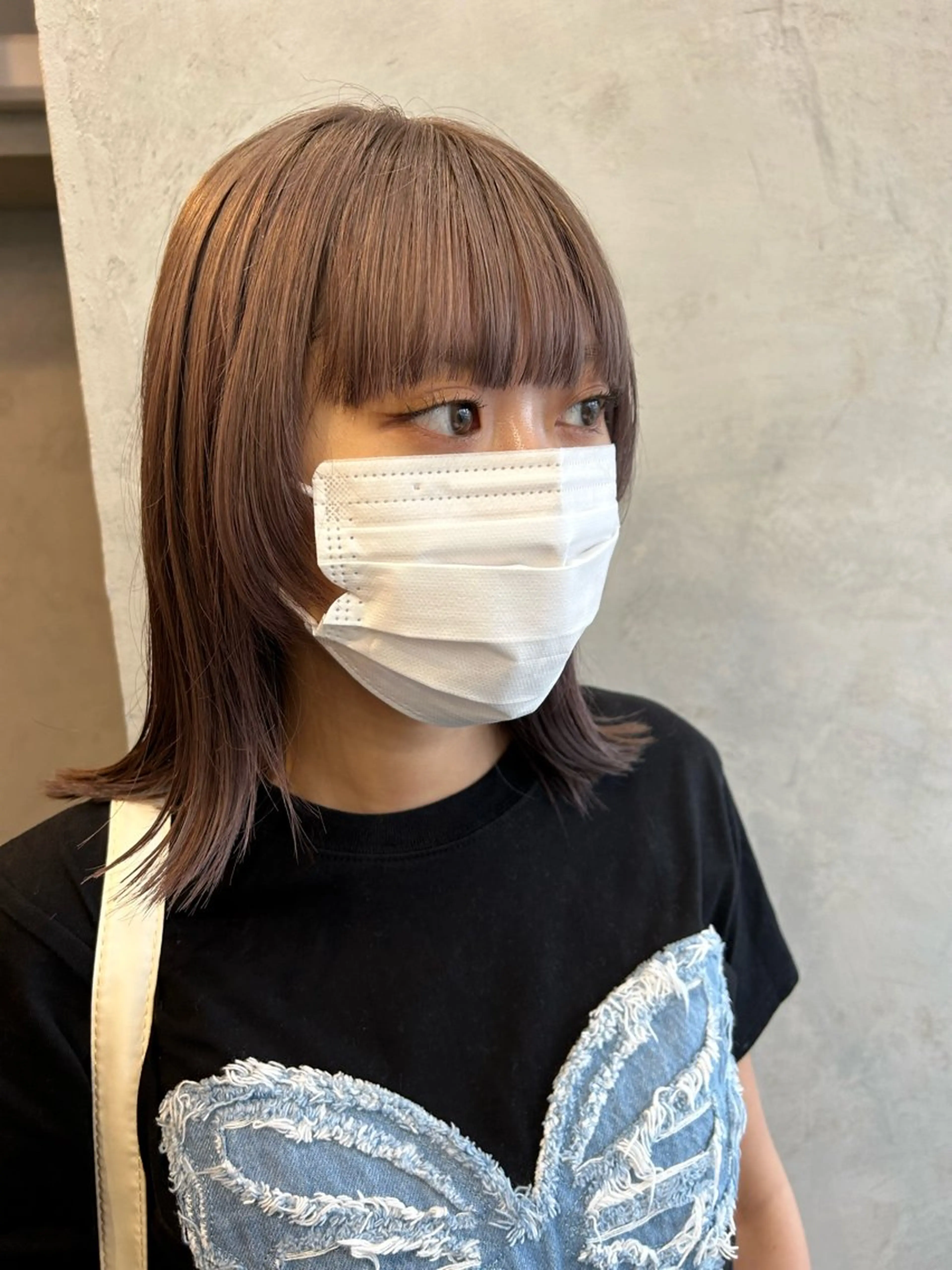 セミロング カラー ヘアカラー トリートメント Haru/THREE …by velvetのヘアスタイル