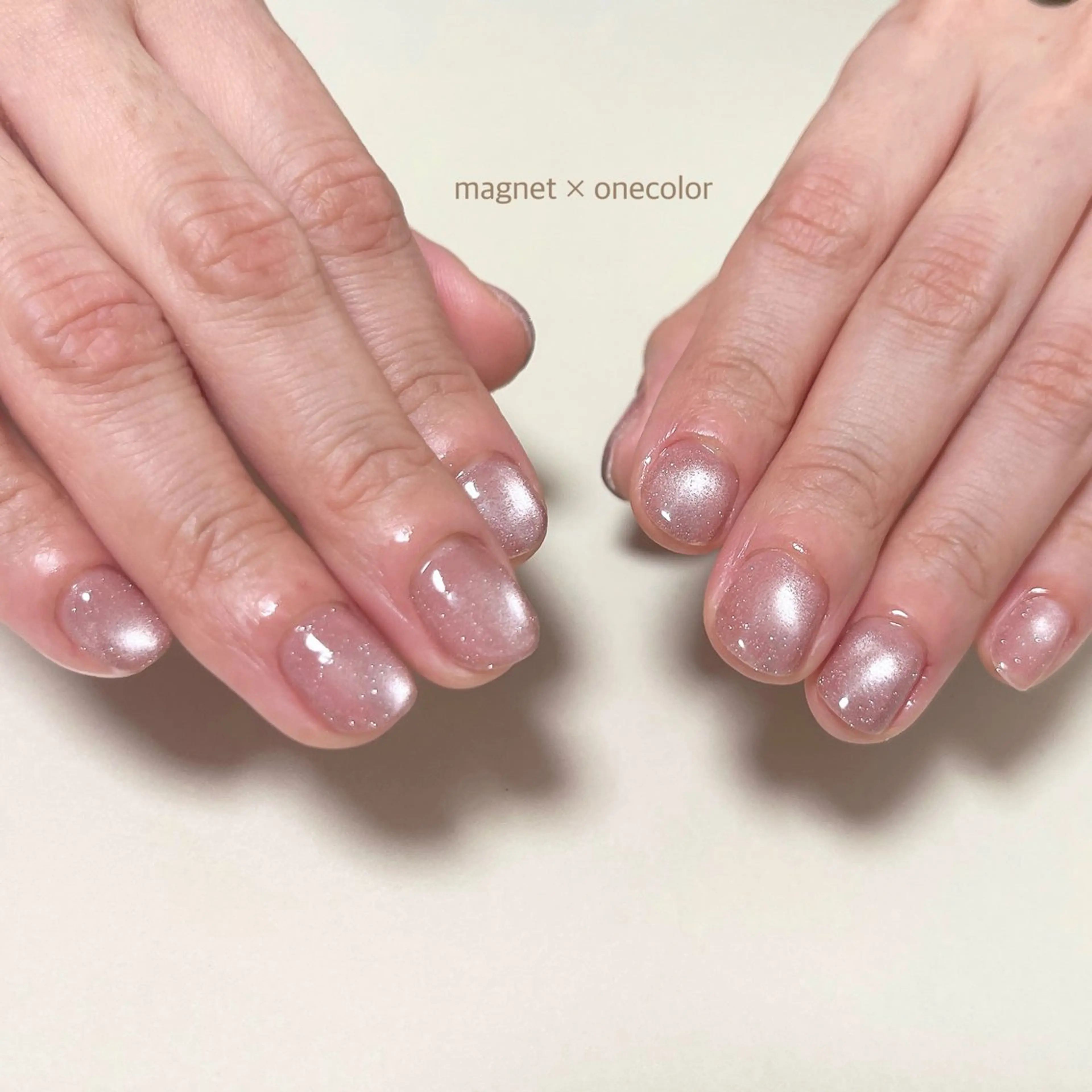 ネイル マグネットネイル ワンカラーネイル nail salon Katze＆Lino所属・Katze minaのネイルデザイン