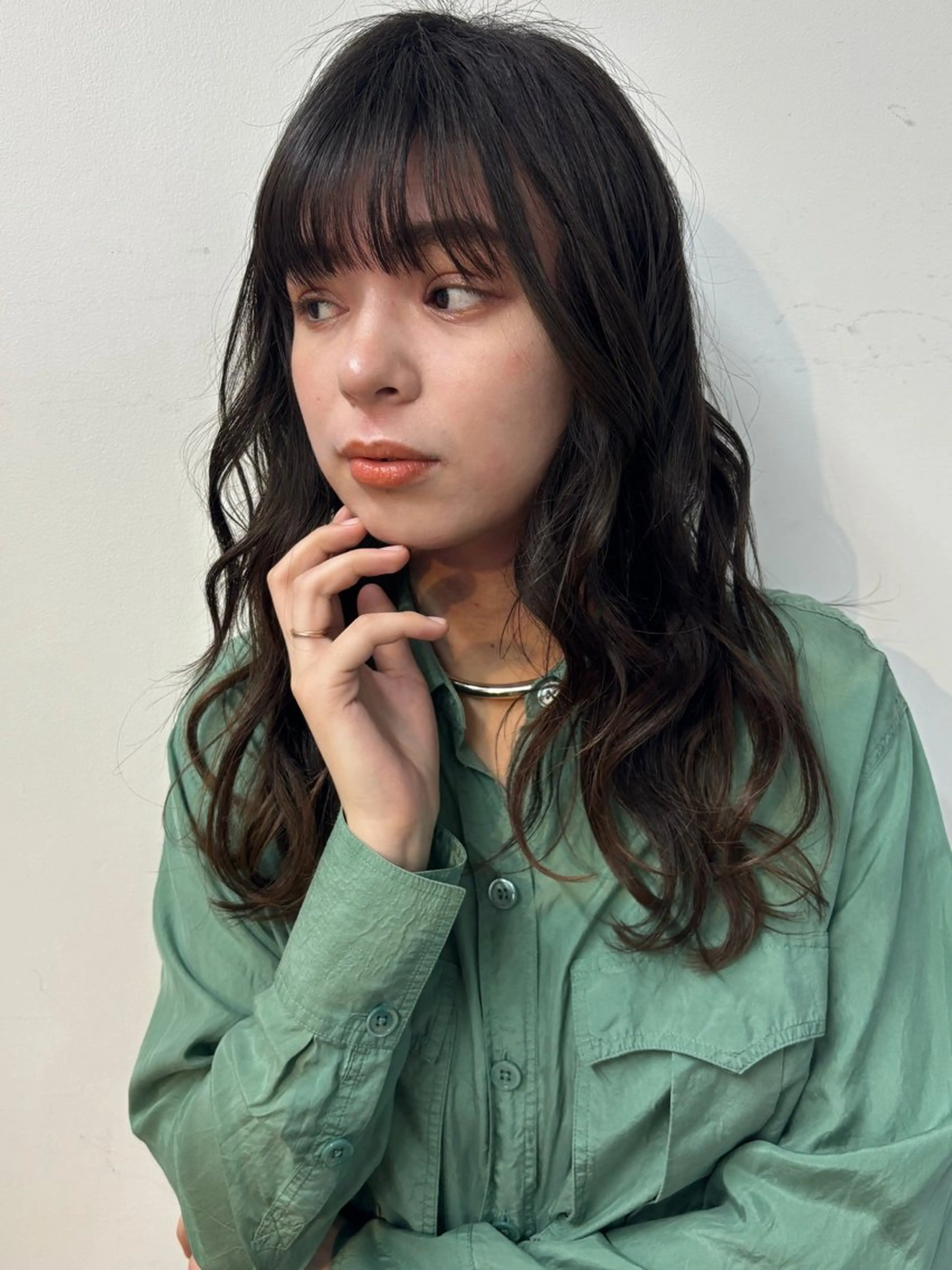 パーマ ニュアンスパーマ カット パーマ トリートメント ボブ/ミディアム 親しみやすさ/さくらのヘアスタイル