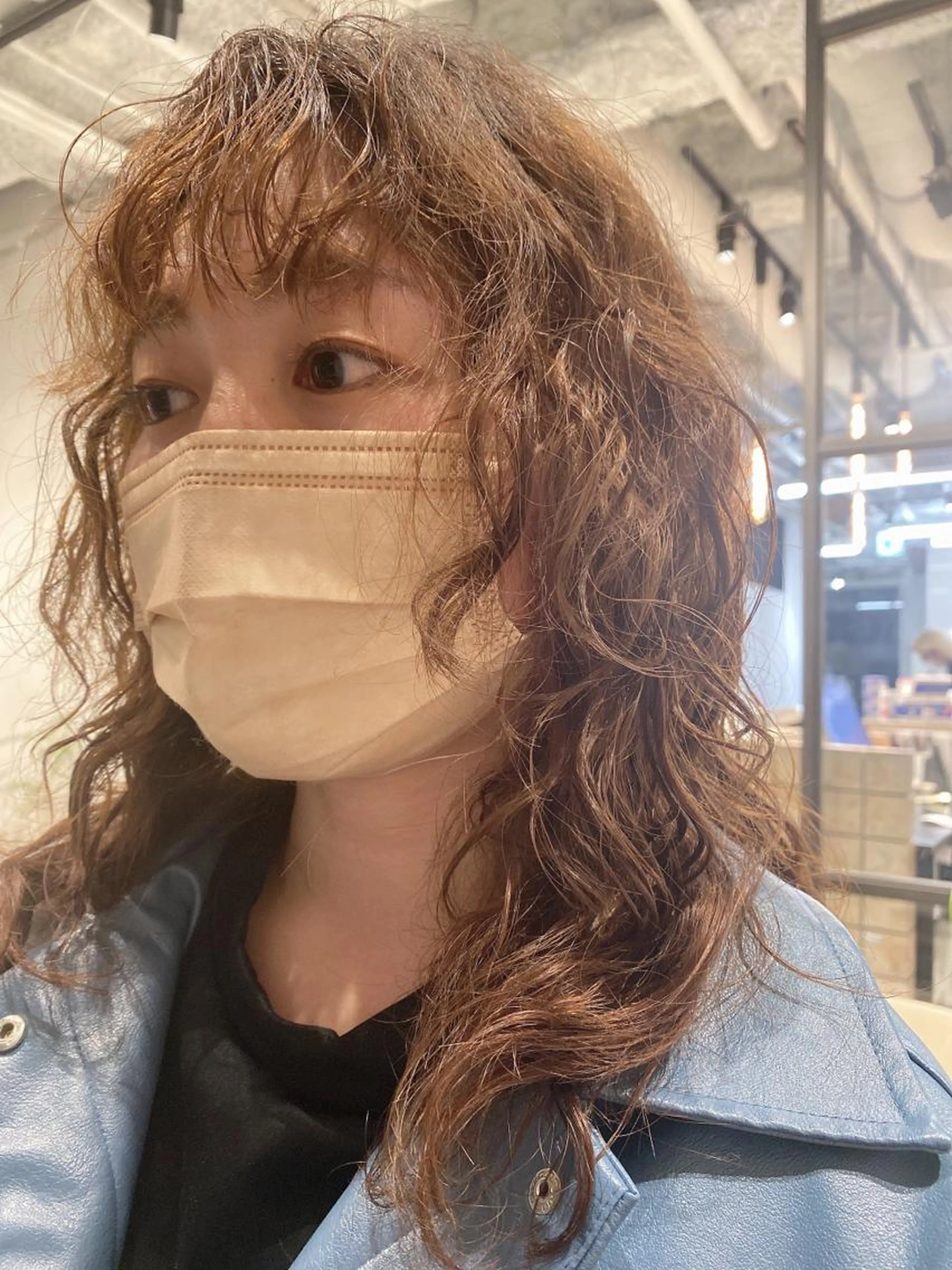 カット＋ふわふわスパイラルパーマ+極潤TOKIOトリートメントの写真