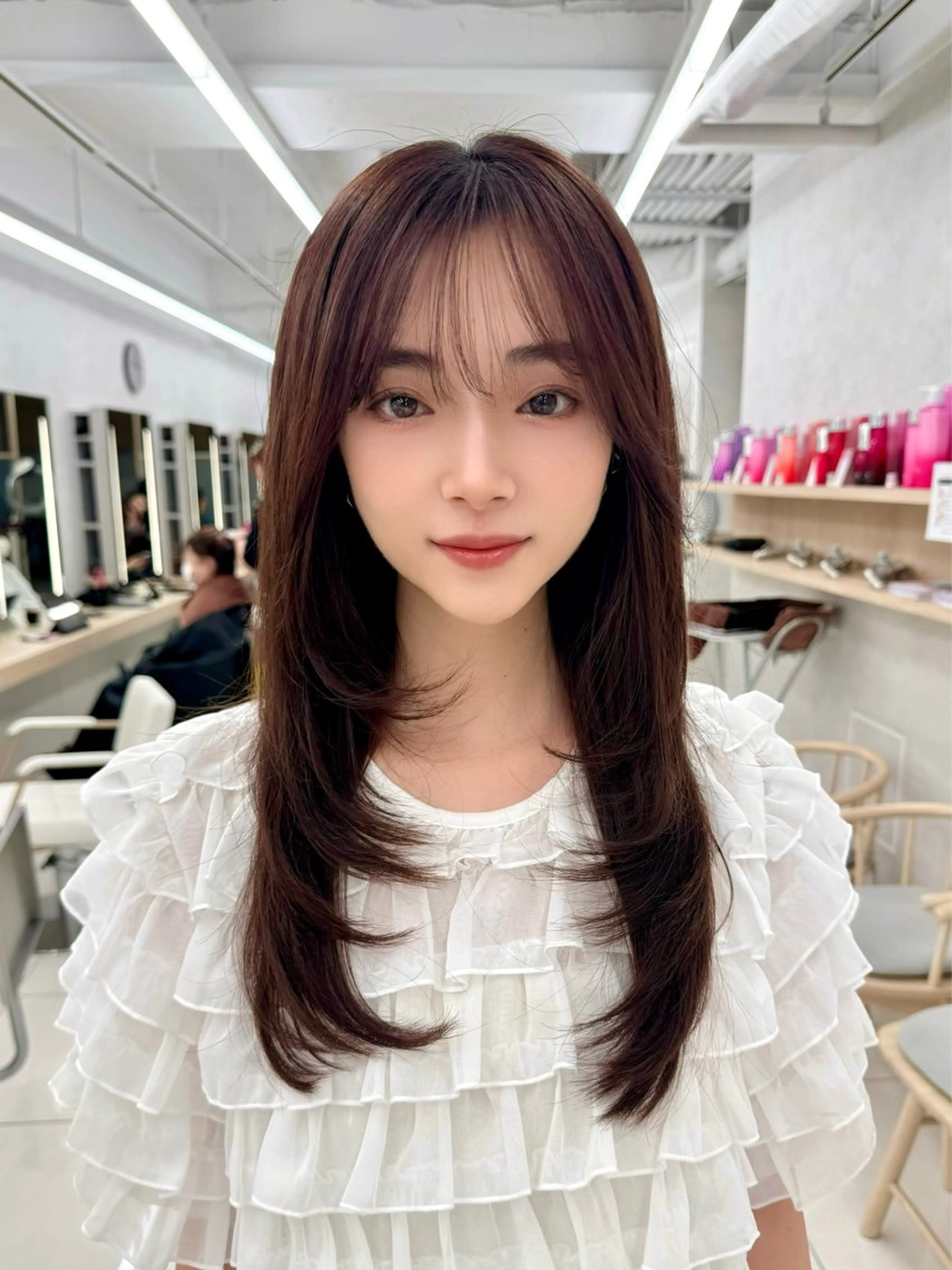 ロング レイヤー/韓国/ 顔周り/しんやのヘアスタイル