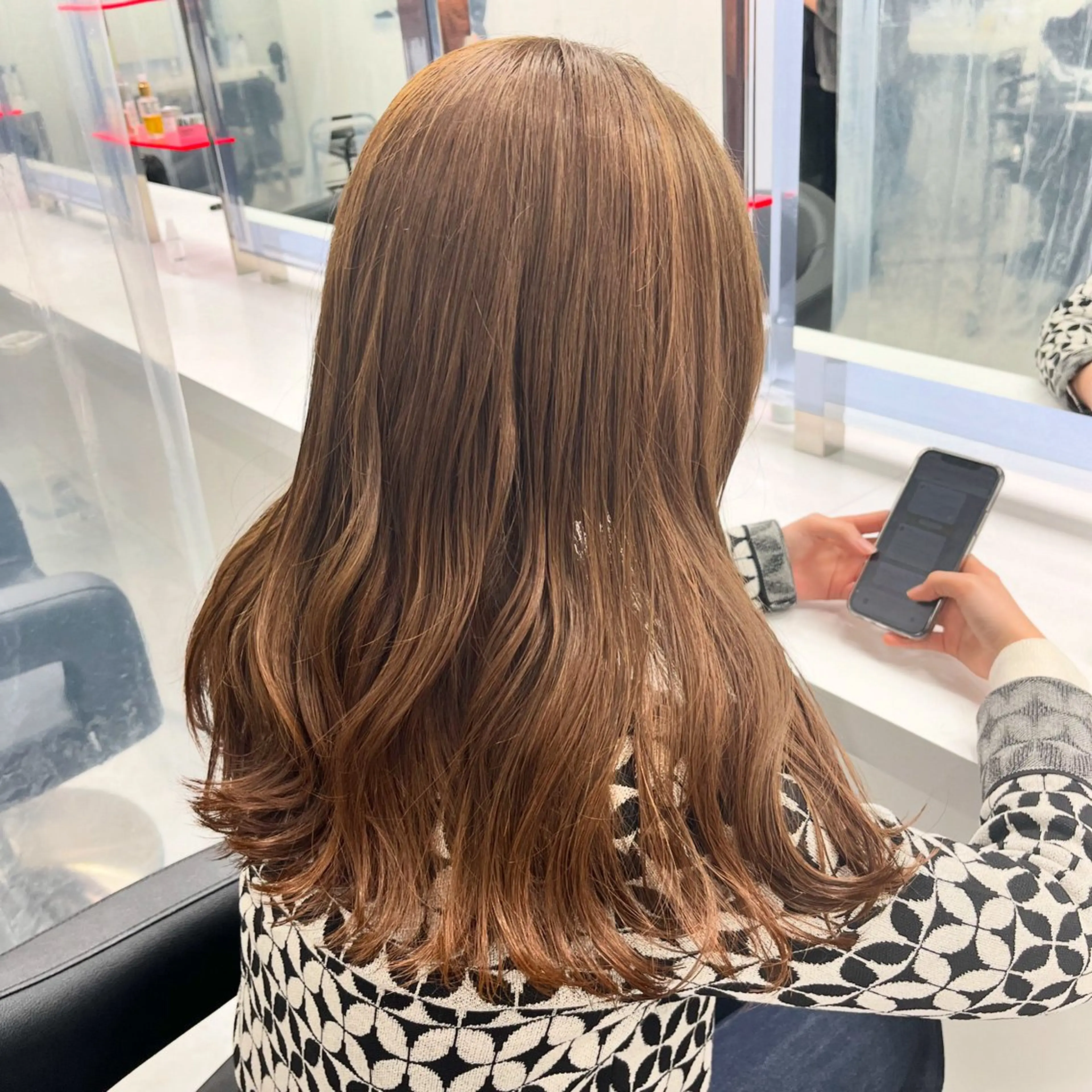 カラー ヘアカラー トリートメント 似合わせ💗透け感 💗うる艶カラー💗のヘアスタイル