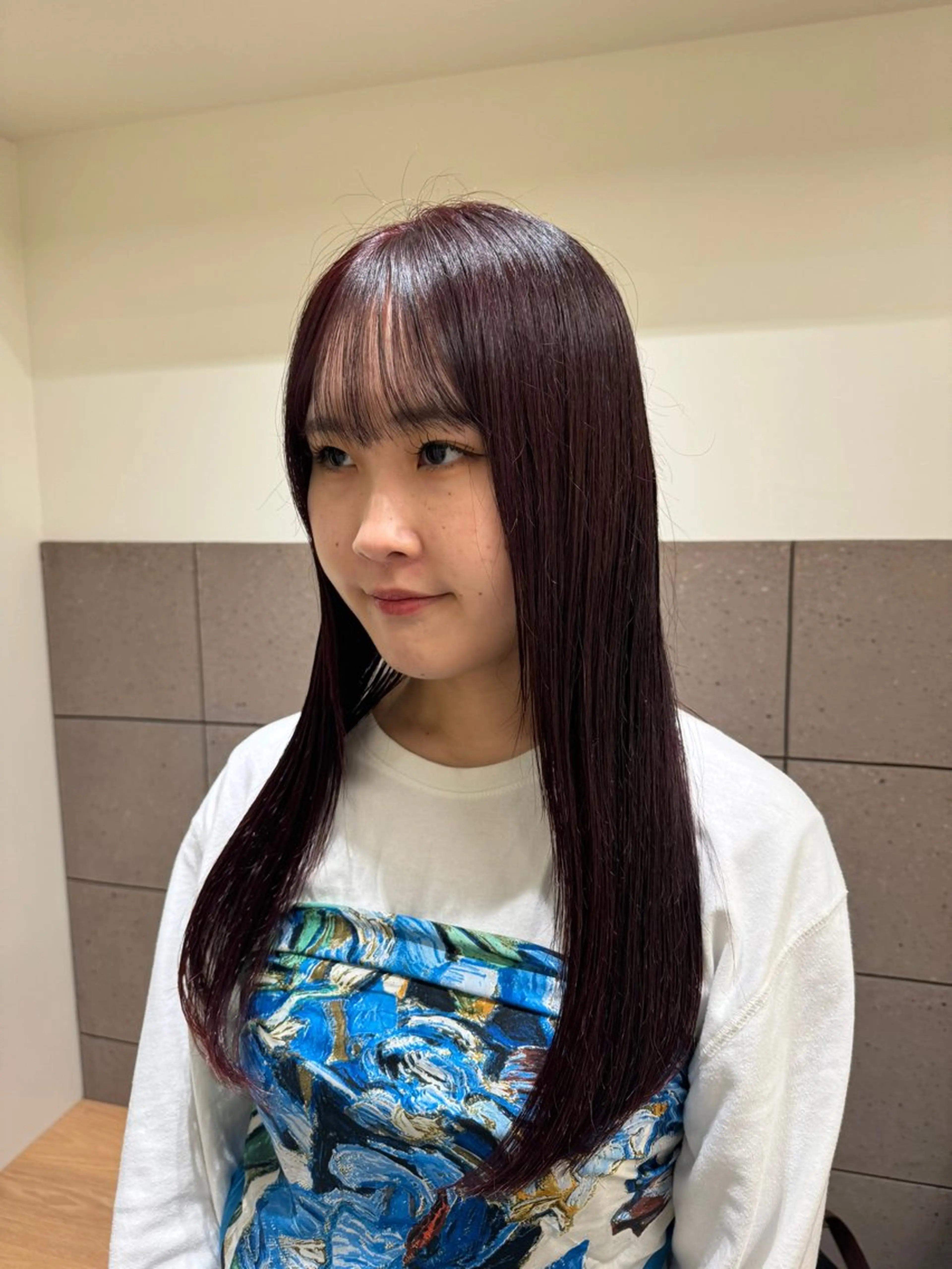 ロング カラー ゆ う あのヘアスタイル