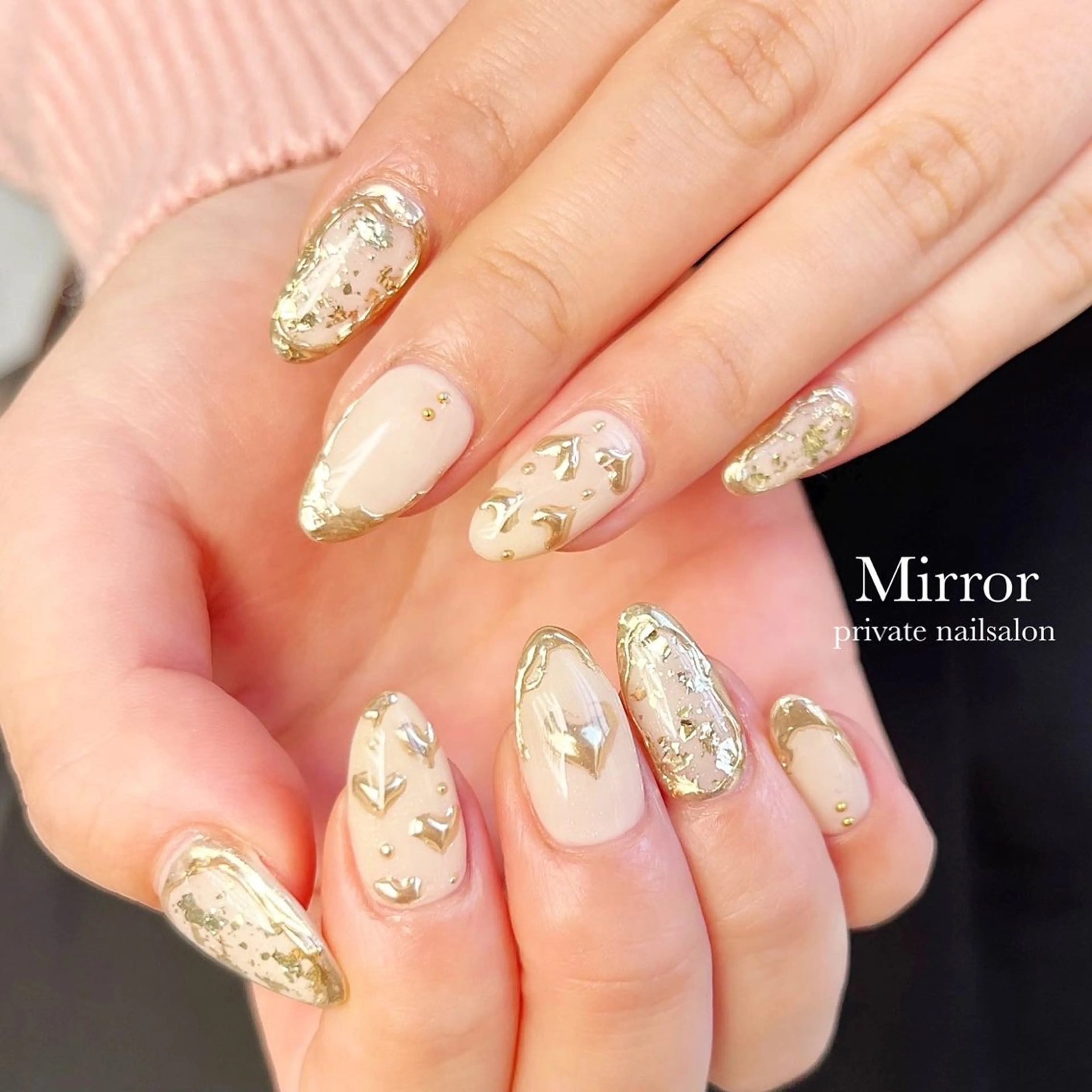 ネイル アートネイル ハンドネイル nailsalon Mirrorのネイルデザイン
