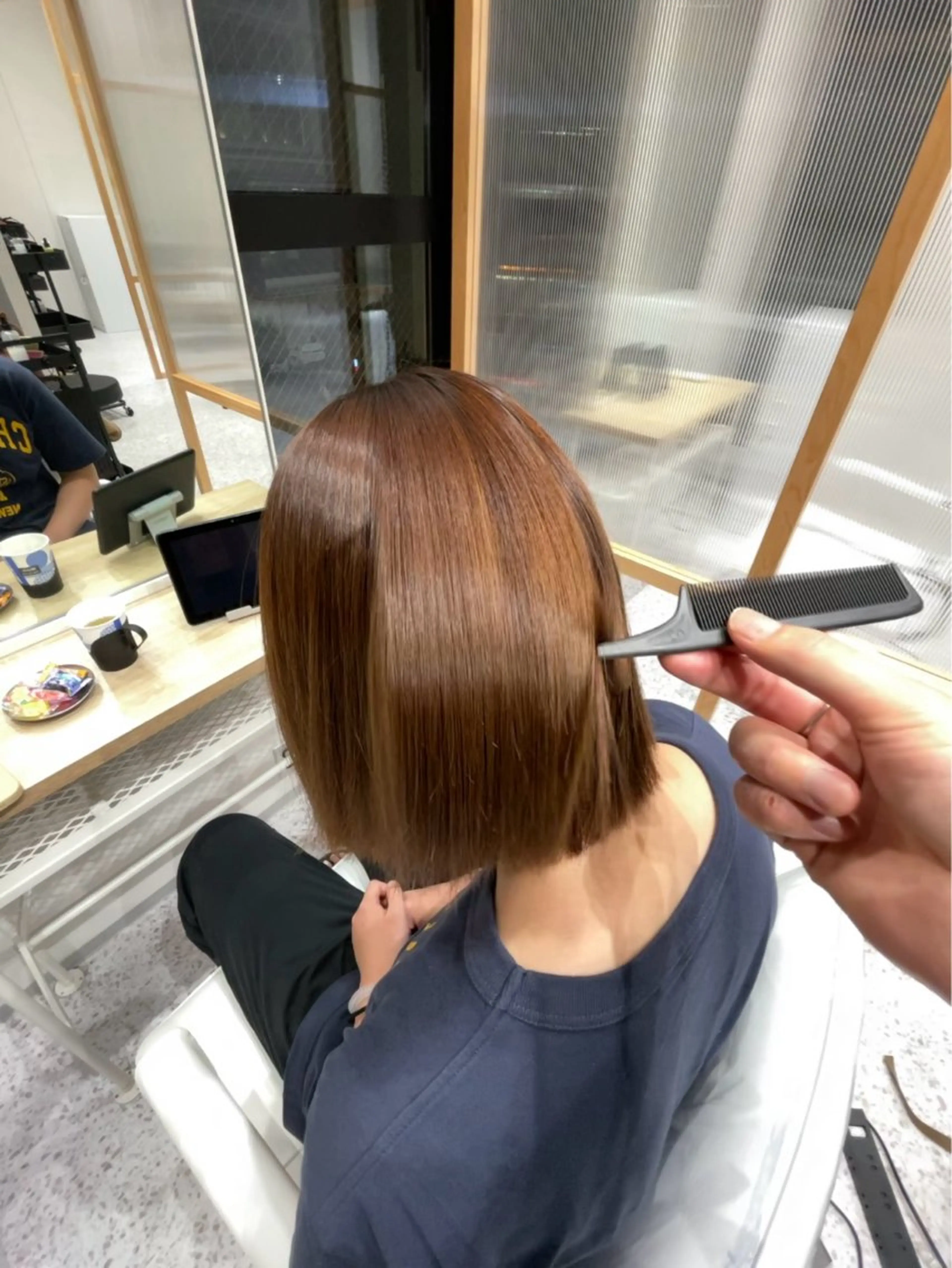 ショート 髪質改善 縮毛矯正 トリートメント 美髪矯正/髪質改善 /氏原のヘアスタイル