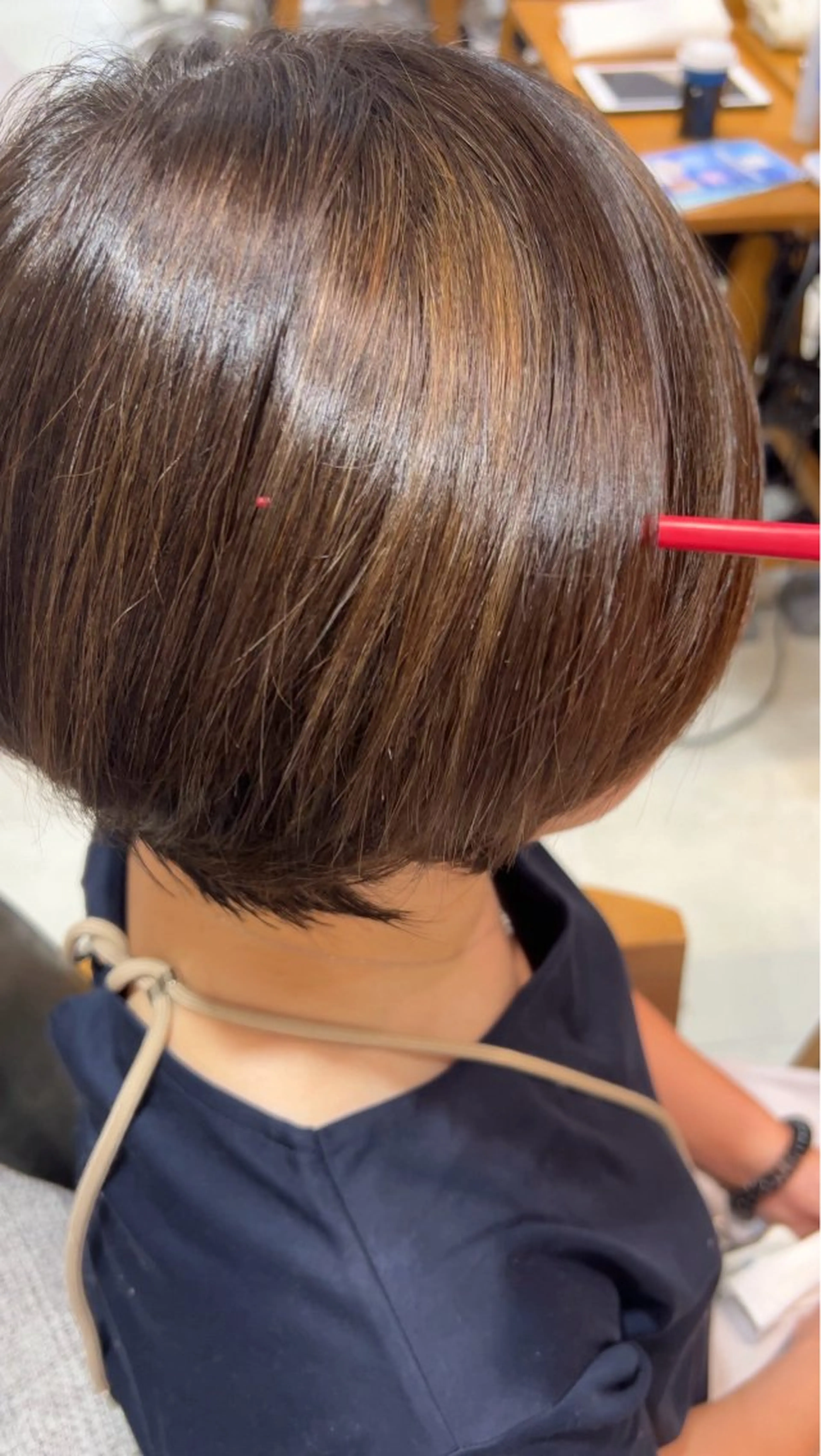 ショート LucksiMie 銀座店所属・【韓国　レイヤー 髪質改善✨】かずのヘアスタイル