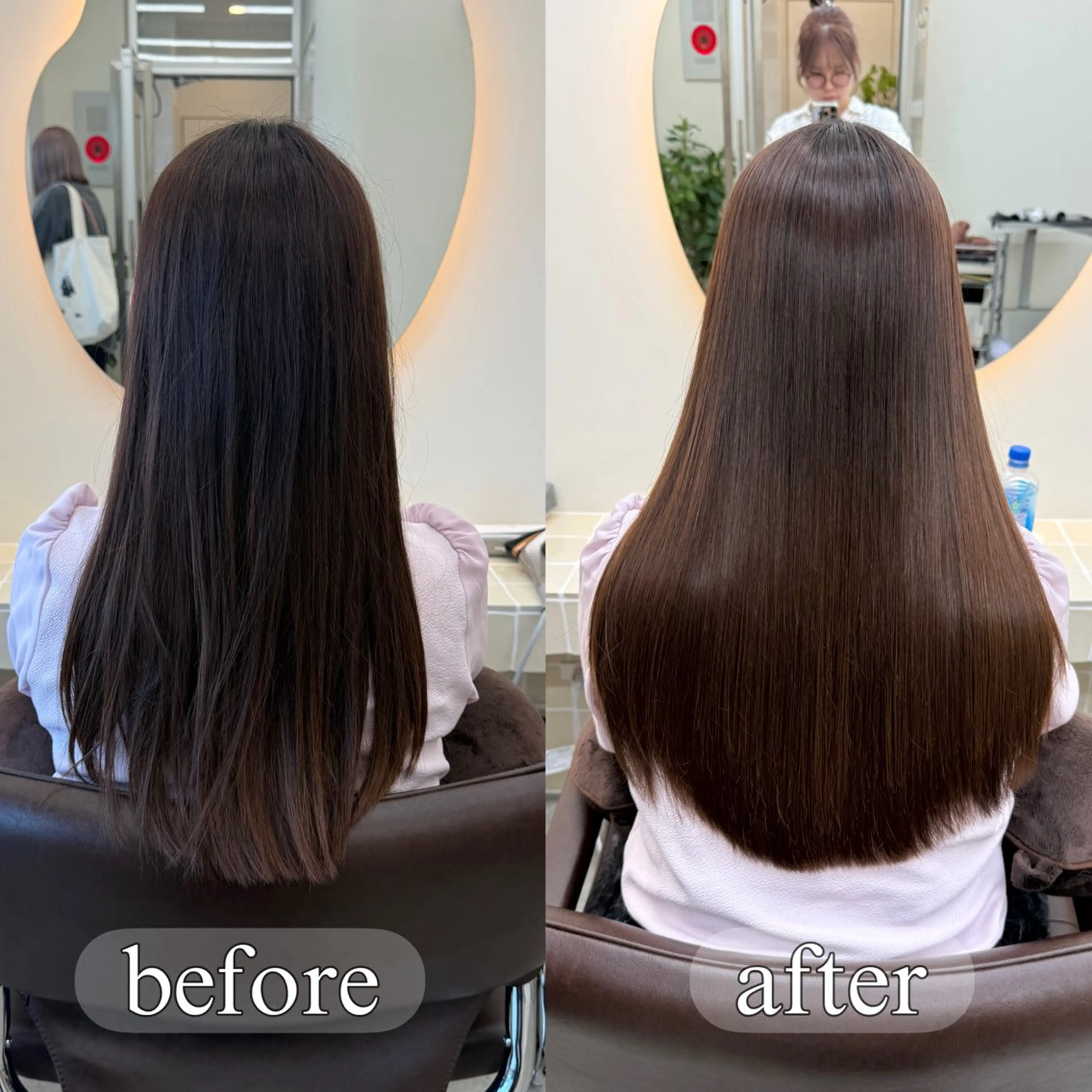 ロング パーマ 縮毛矯正 縮毛矯正 トリートメント ✨髪質改善矯正× ブリーチ✨YU-KIのヘアスタイル