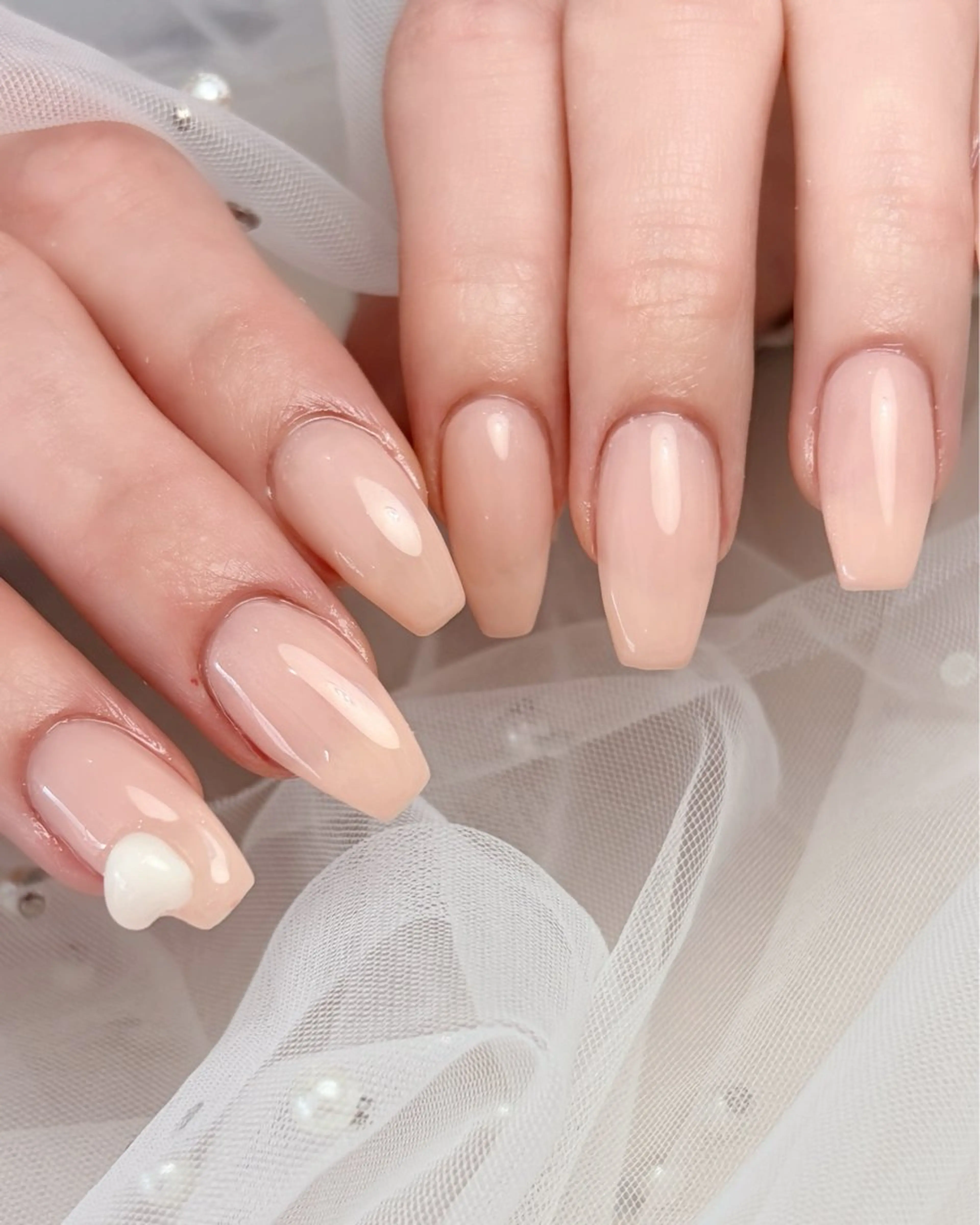 ネイル ハート ハンドネイル atelier NOEMA.所属・yulica 【パラジェル取扱店】のネイルデザイン