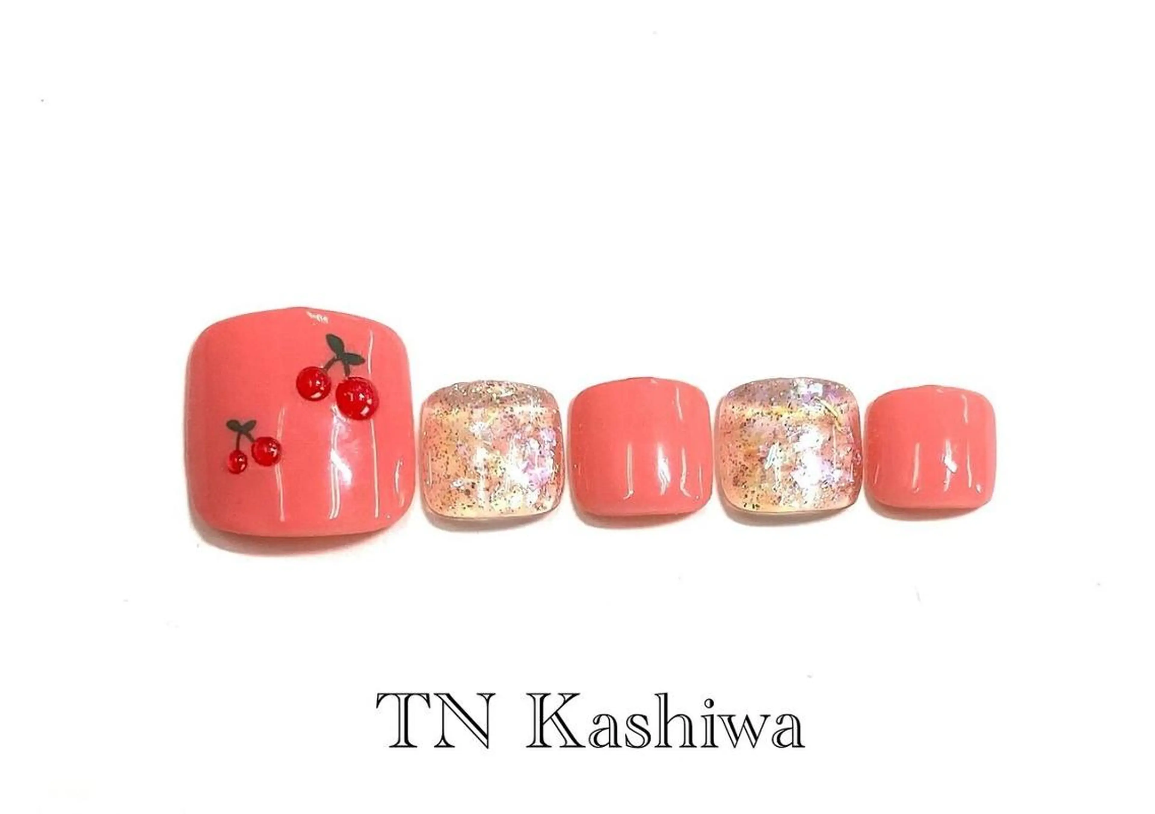 ネイル フットネイル 河合 葵のネイルデザイン