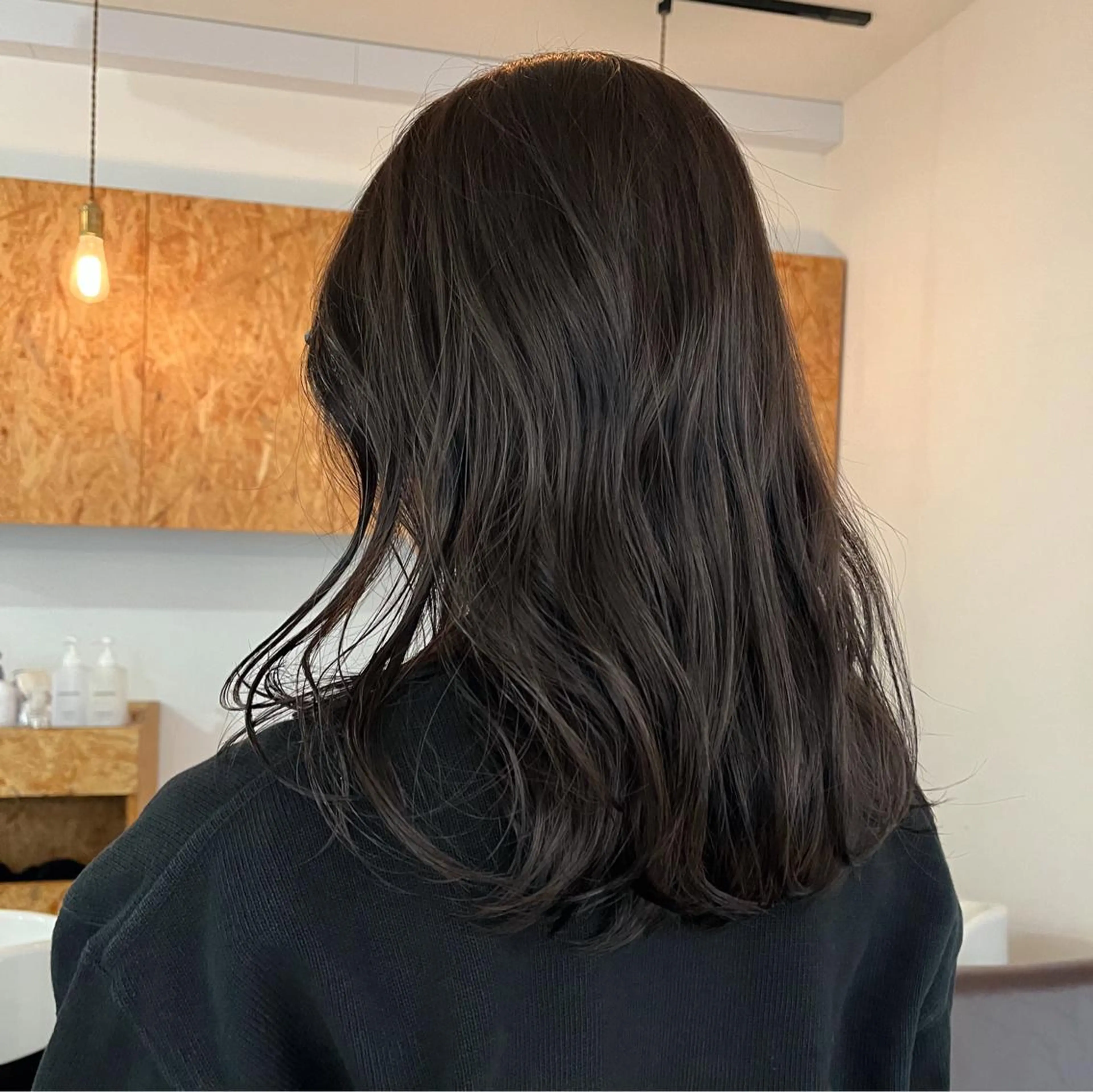 ミディアム カラー ブリーチ 透明感カラー 暖色/パーマ 🌼クニトウメイのヘアスタイル