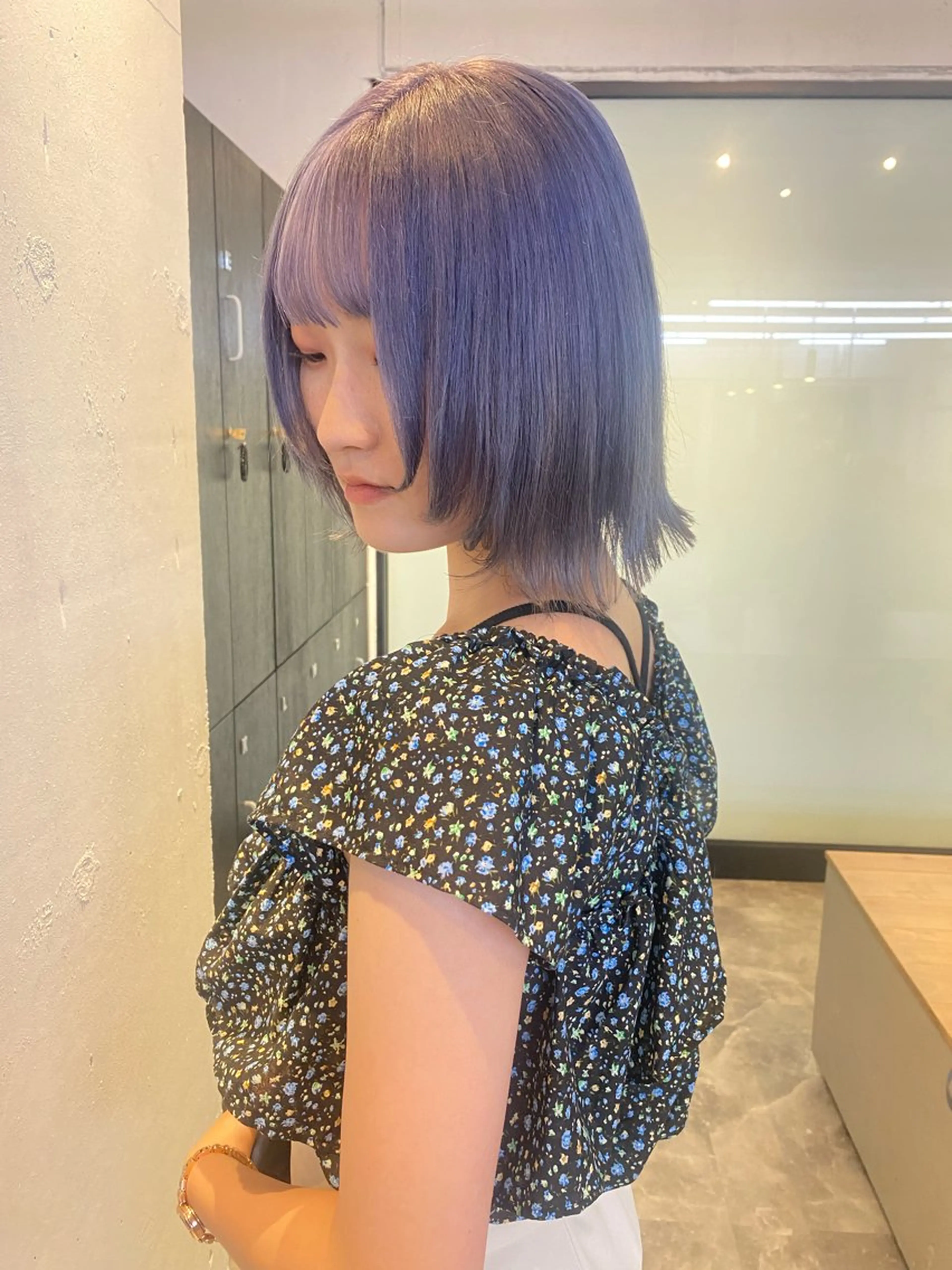 ミディアム カラー ブリーチ ヘアカラー 韓国ヘア特化 💟 ララア 💟のヘアスタイル